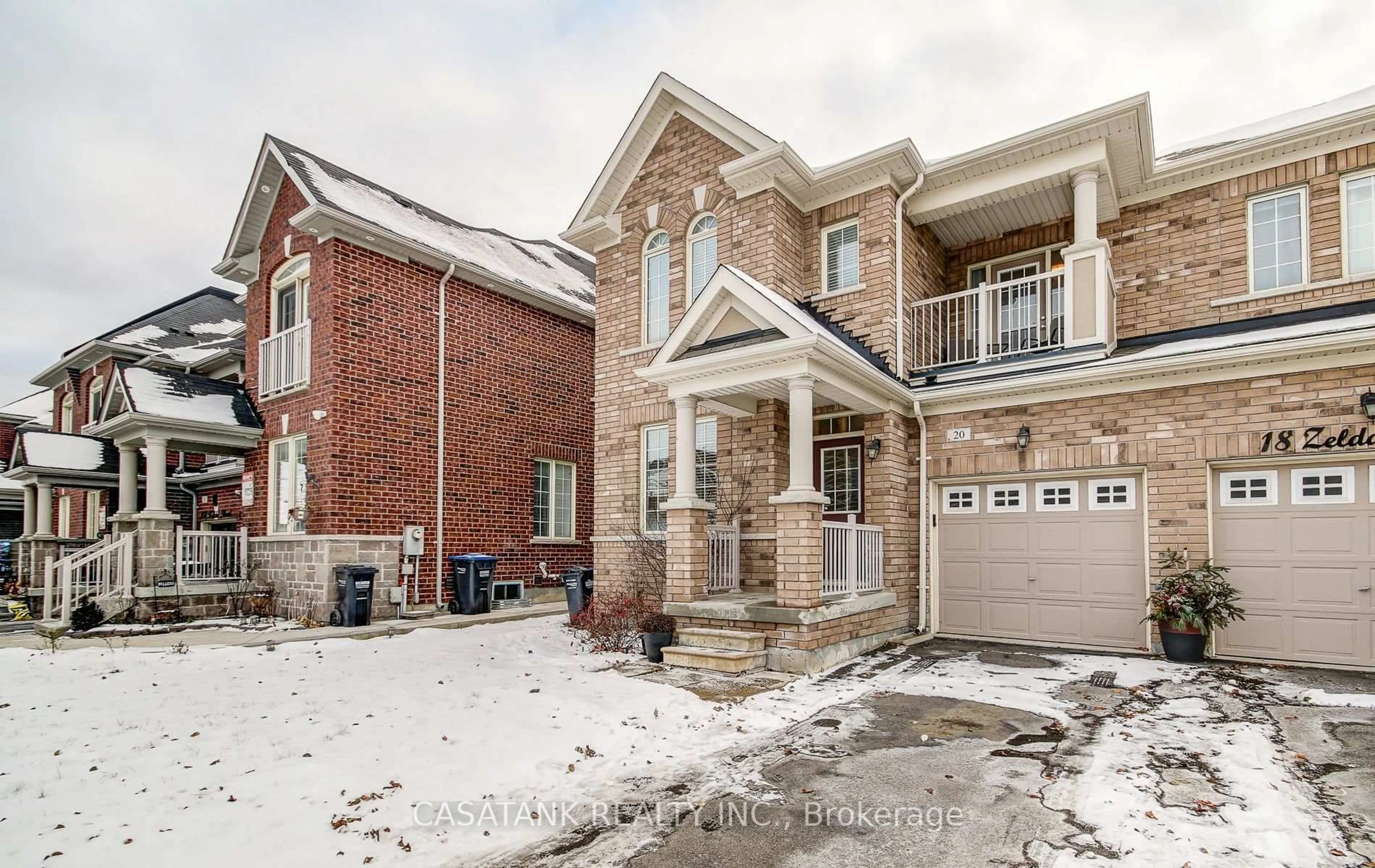Home with brick exterior material, street for 20 Zelda Rd, Brampton Ontario L6R 0B3