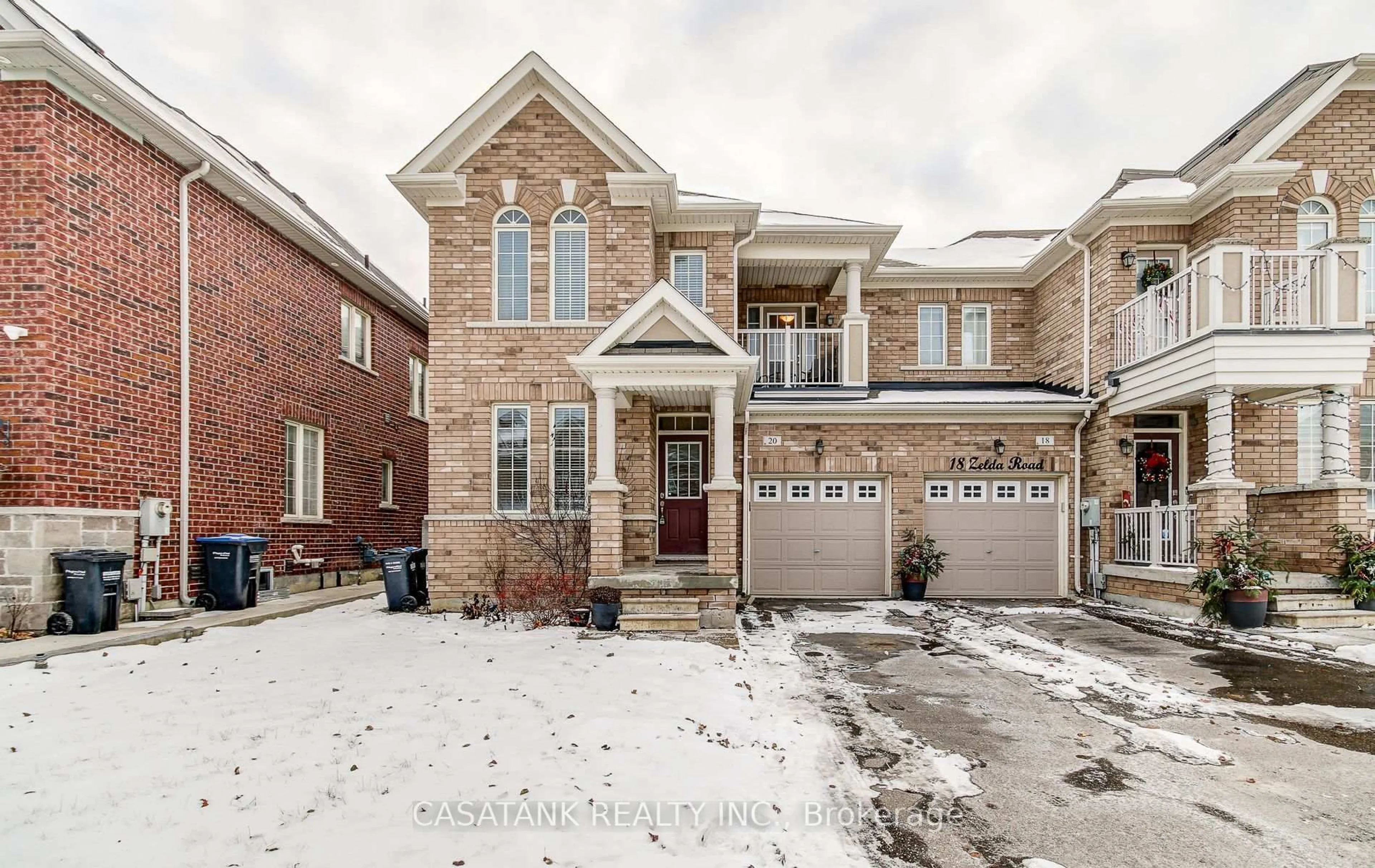 Home with brick exterior material, street for 20 Zelda Rd, Brampton Ontario L6R 0B3