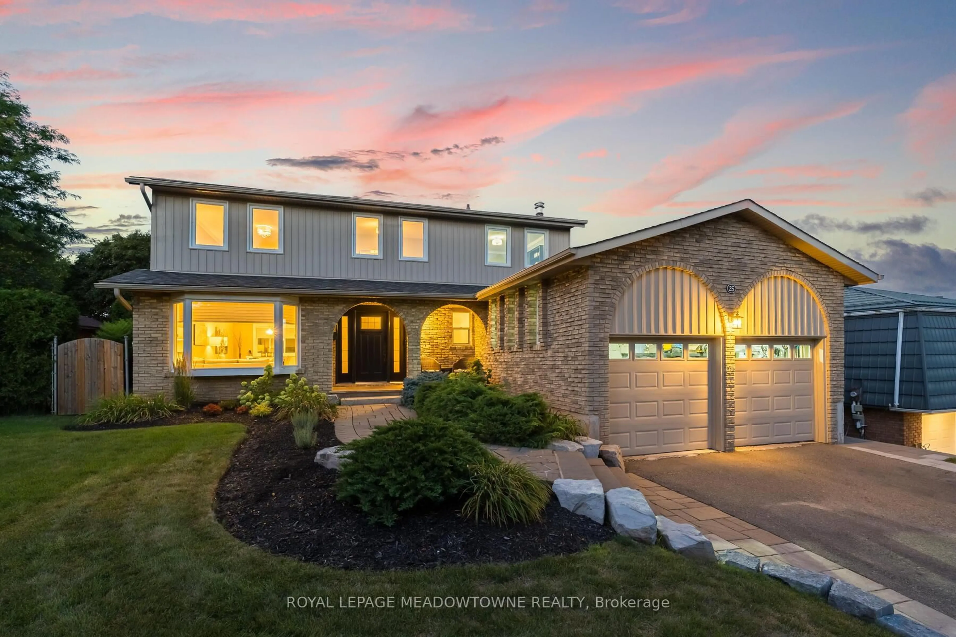 Home with brick exterior material, street for 25 Hillside Dr, Halton Hills Ontario L7G 4W2