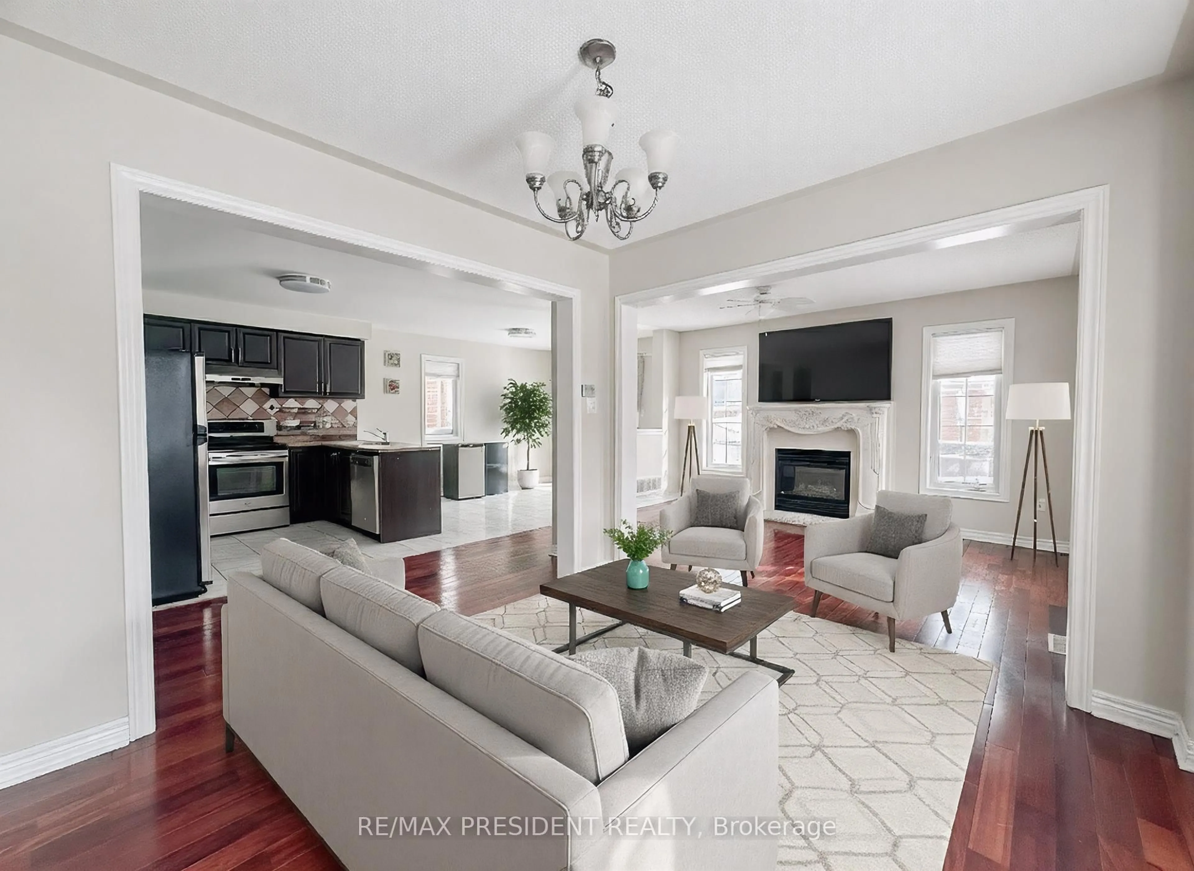 Living room with furniture, unknown for 41 Fallstar Cres, Brampton Ontario L7A 2J6