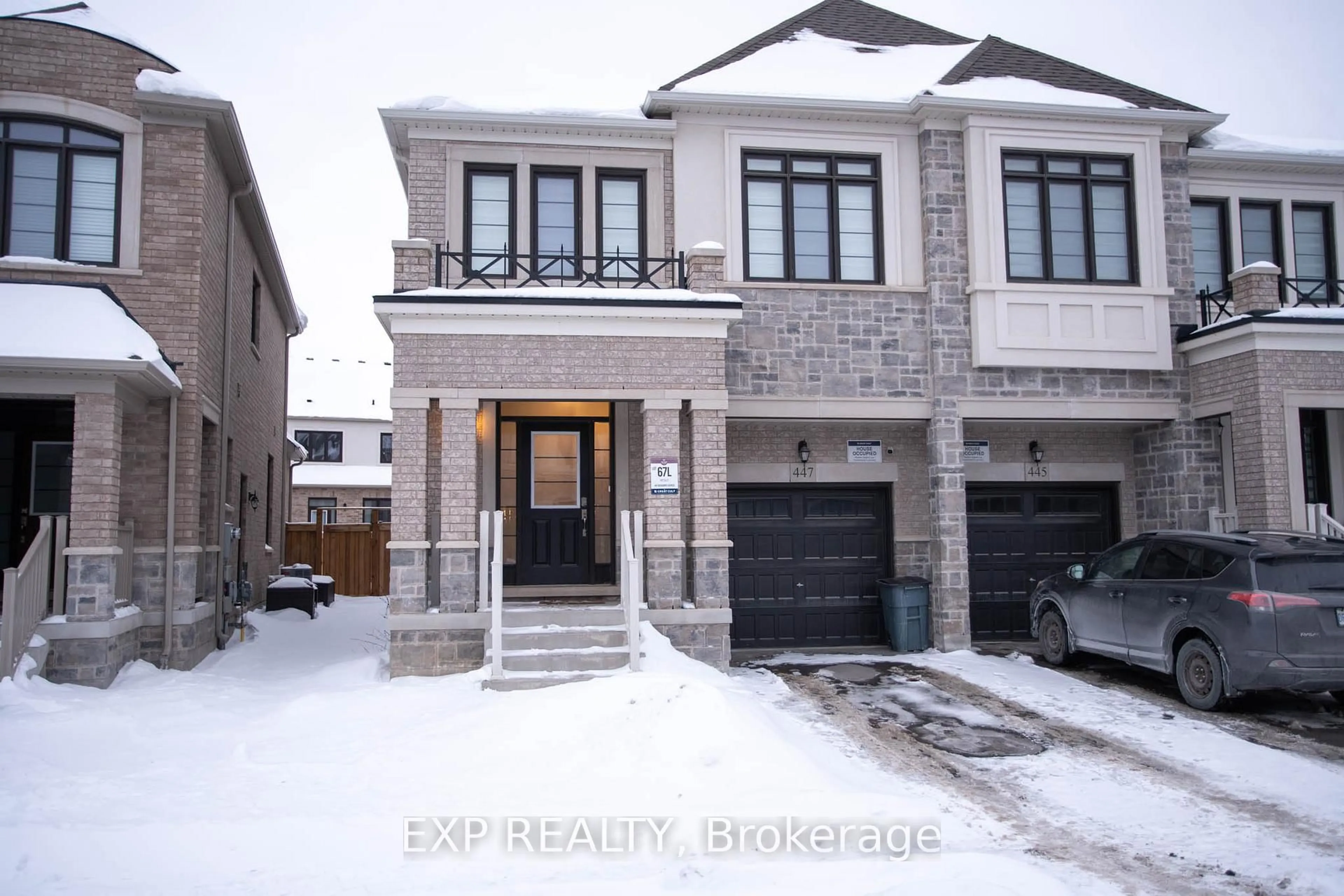 Home with brick exterior material, street for 447 Bergamot Ave, Milton Ontario L9T 1E9