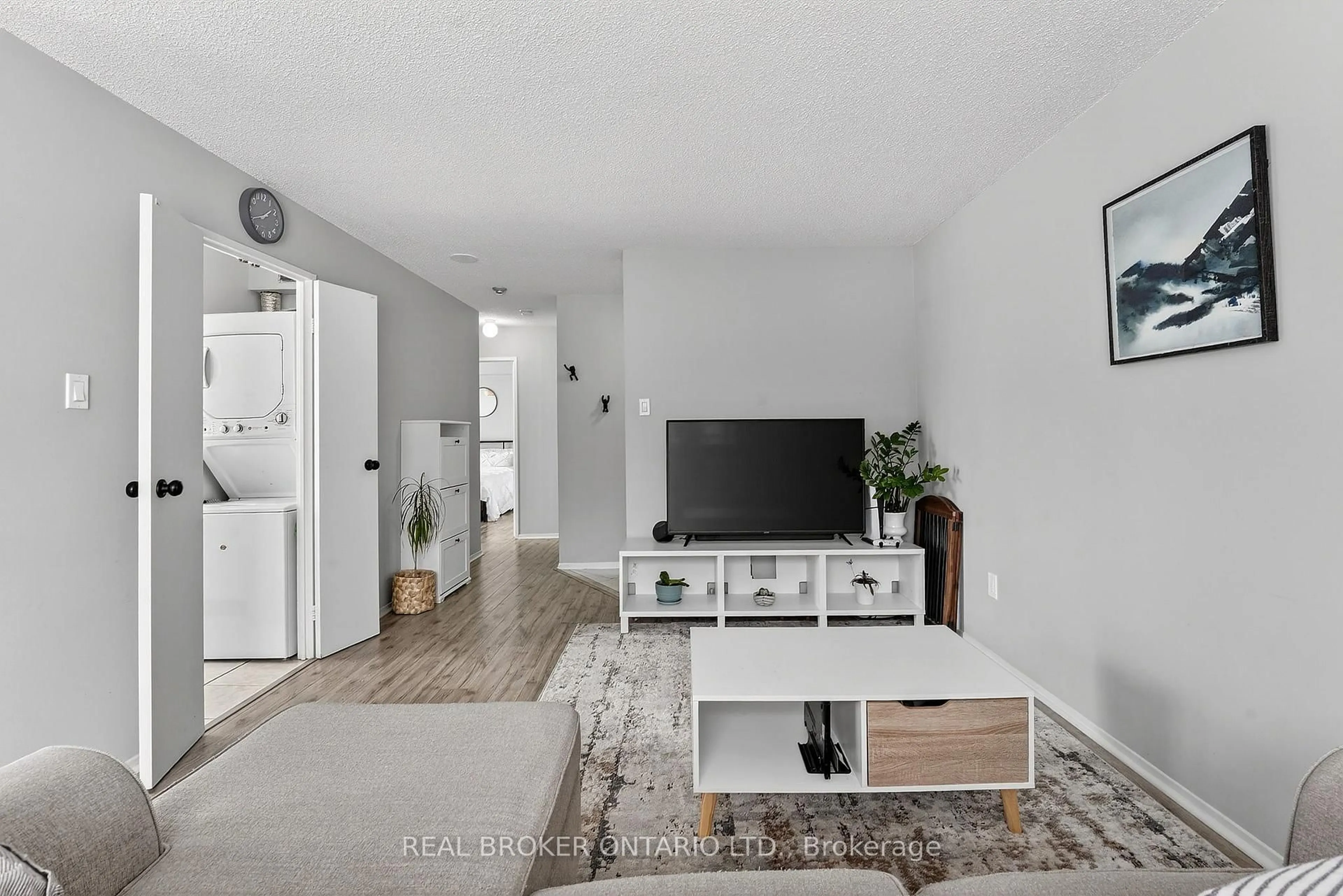 Living room with furniture, unknown for 3077 Weston Rd #208, Toronto Ontario M9M 3A1