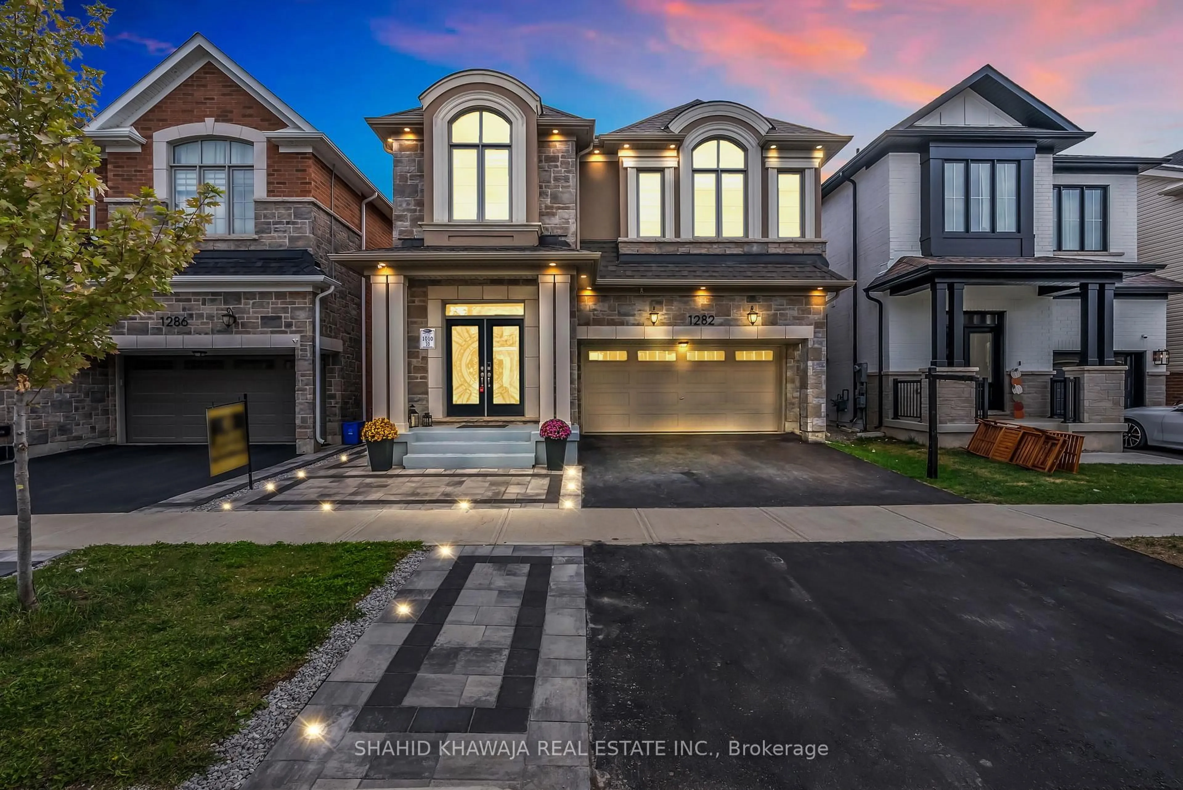 Home with brick exterior material, street for 1282 Kovachik Blvd, Milton Ontario L9E 1W3