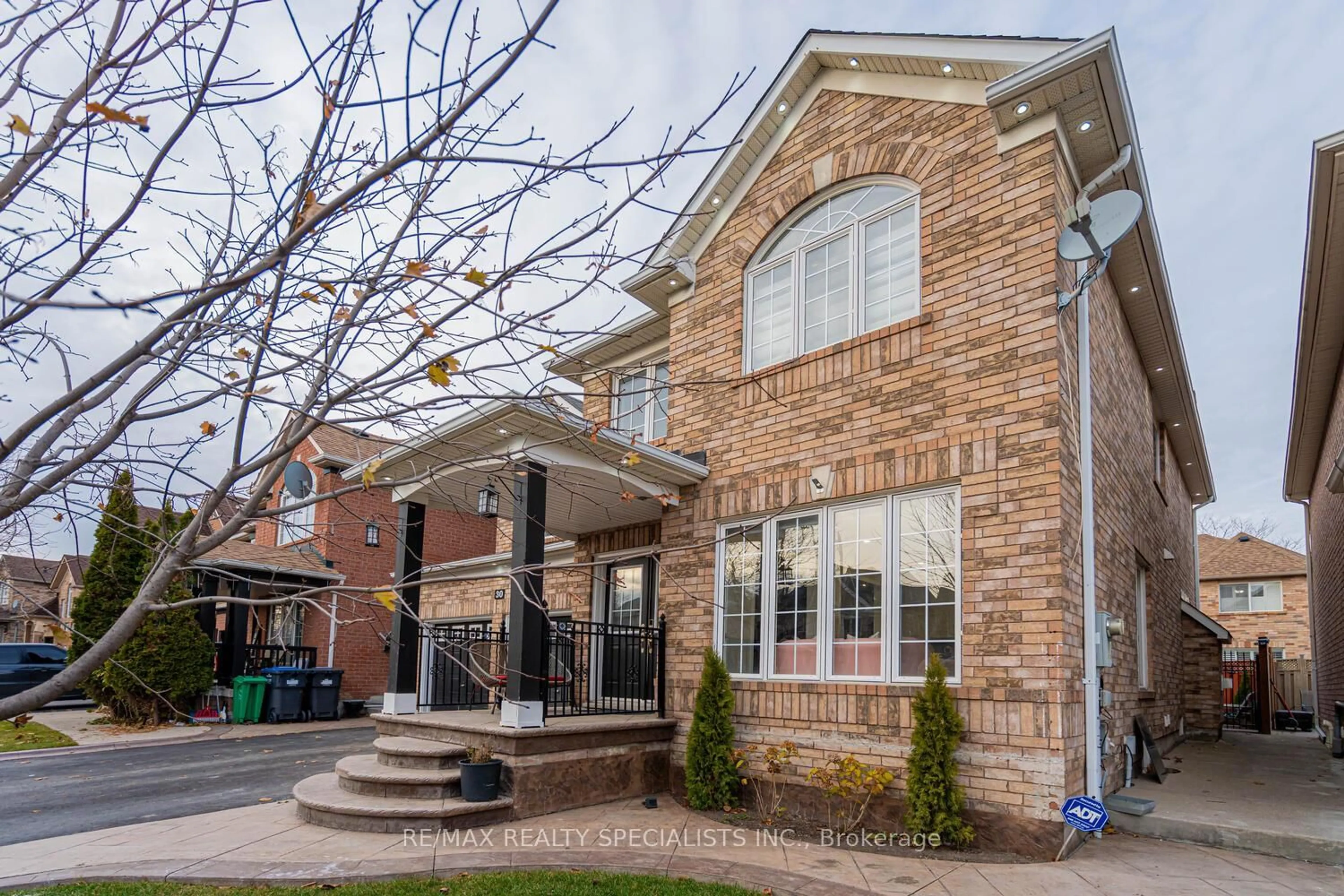 Home with brick exterior material, street for 30 Bowsfield Dr, Brampton Ontario L6P 1A6
