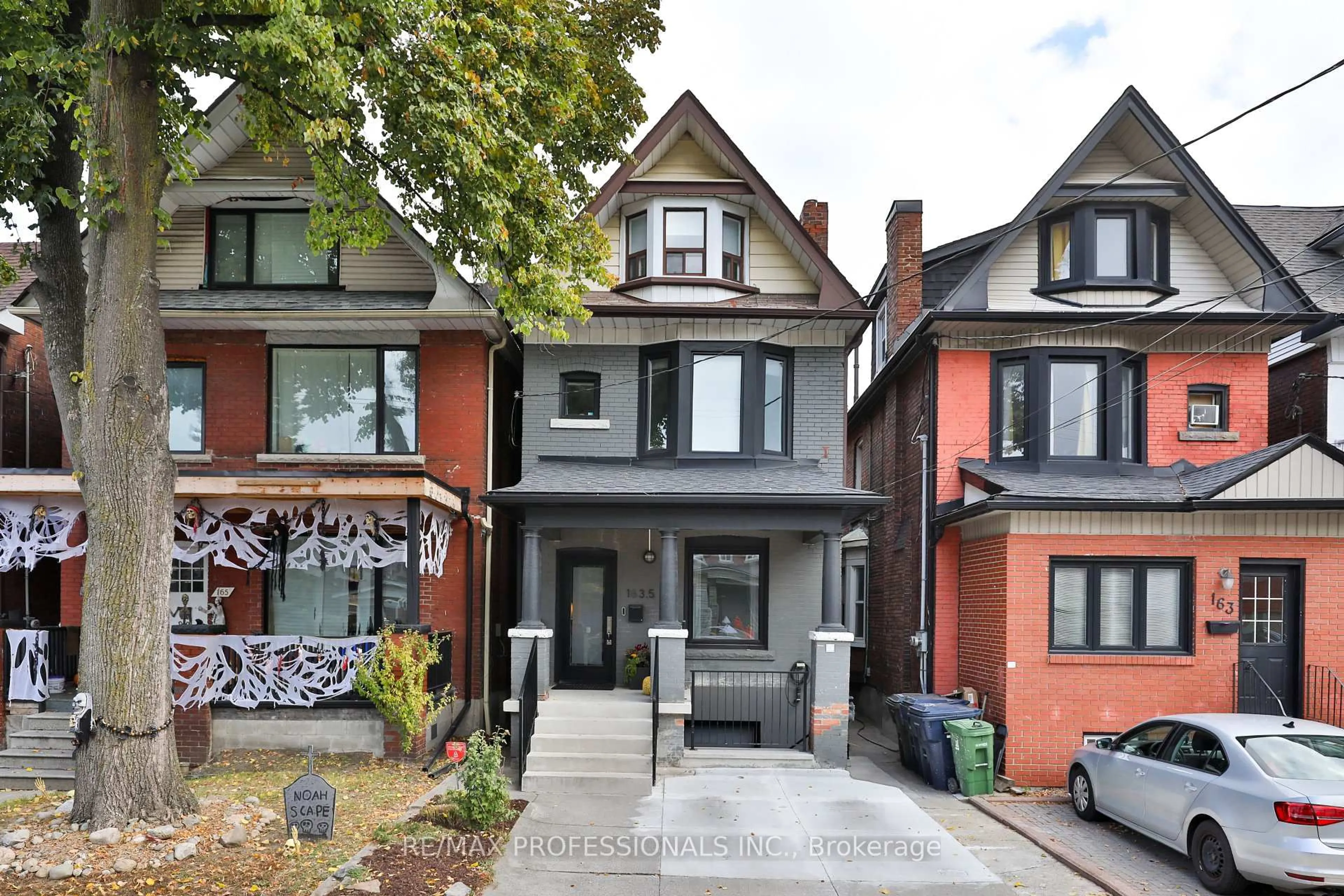 Home with brick exterior material, street for 163 1/2 Campbell Ave, Toronto Ontario M6P 3V3