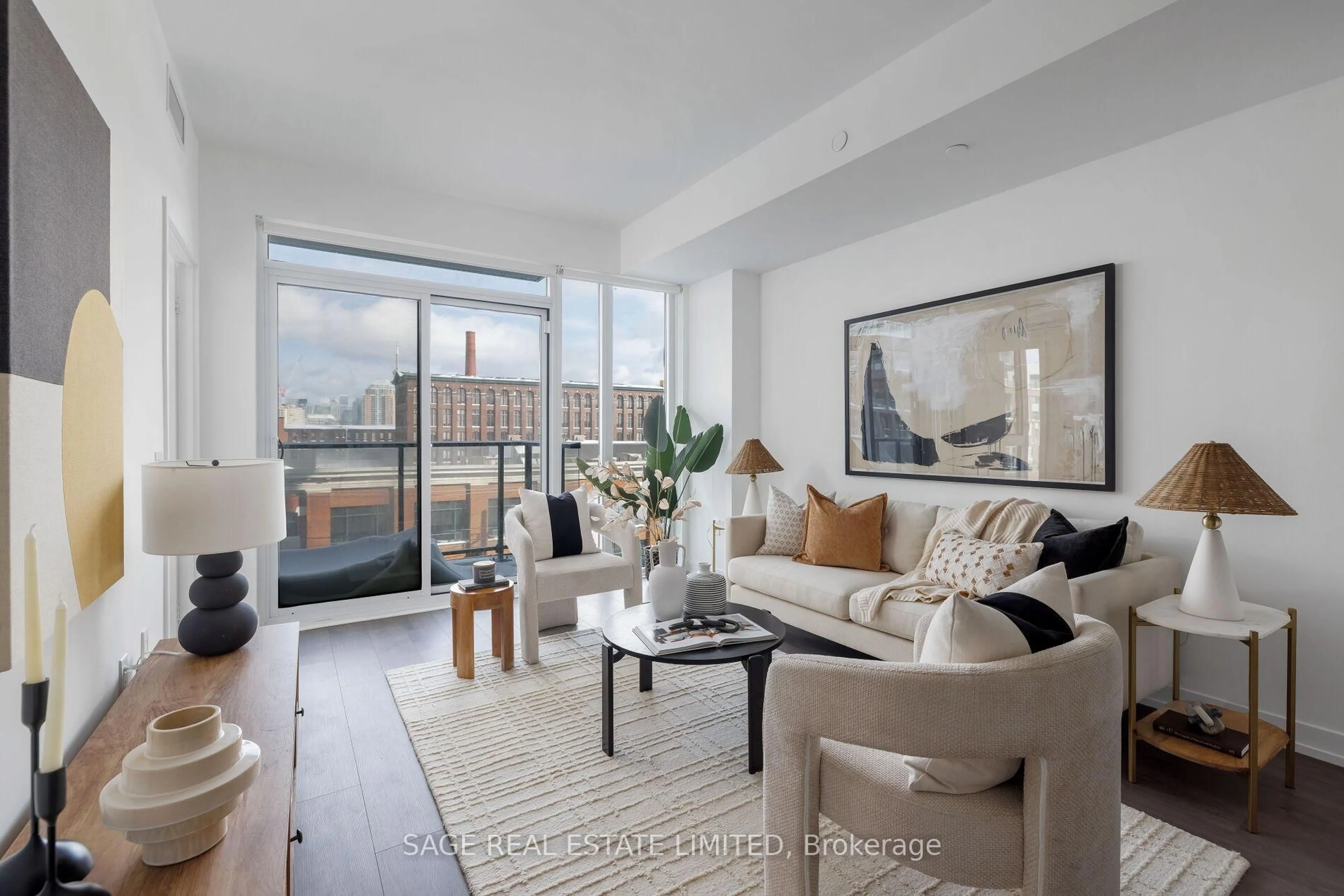 Living room with furniture, unknown for 270 Dufferin St #327, Toronto Ontario M6K 0H8