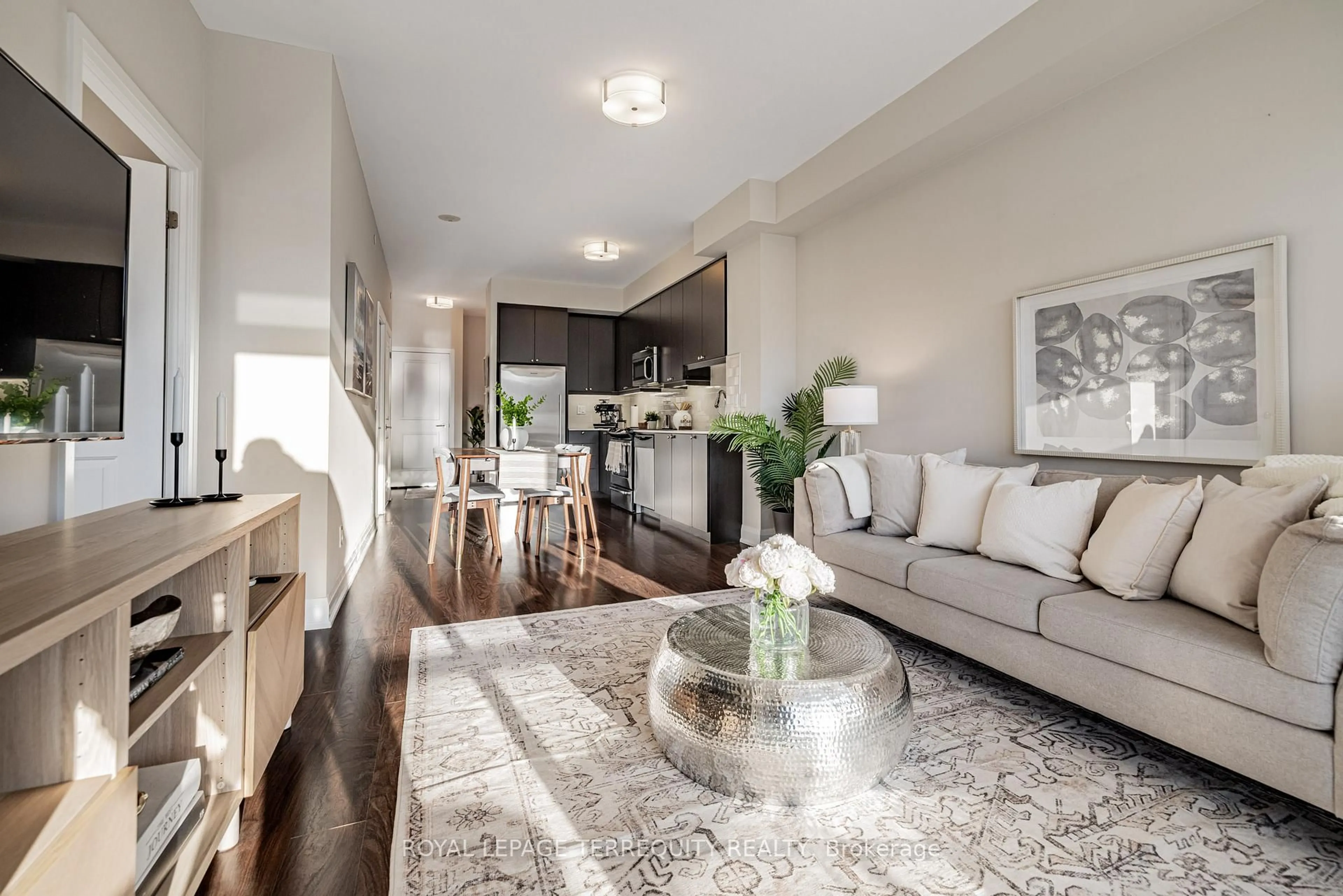 Living room with furniture, unknown for 35 Fontenay Crt #401, Toronto Ontario M9A 0E2