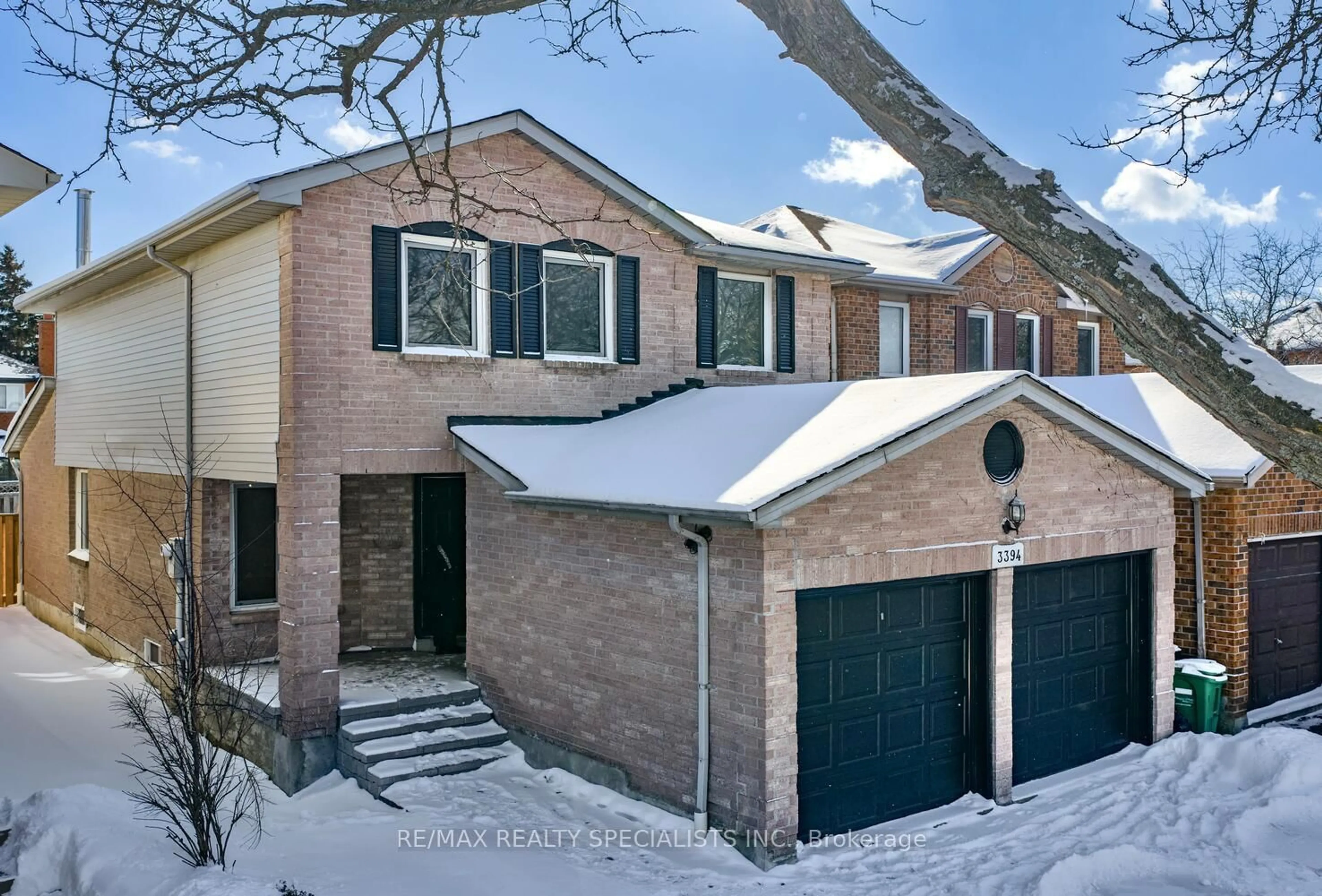 Home with brick exterior material, street for 3394 Chartrand Cres, Mississauga Ontario L5L 4C4