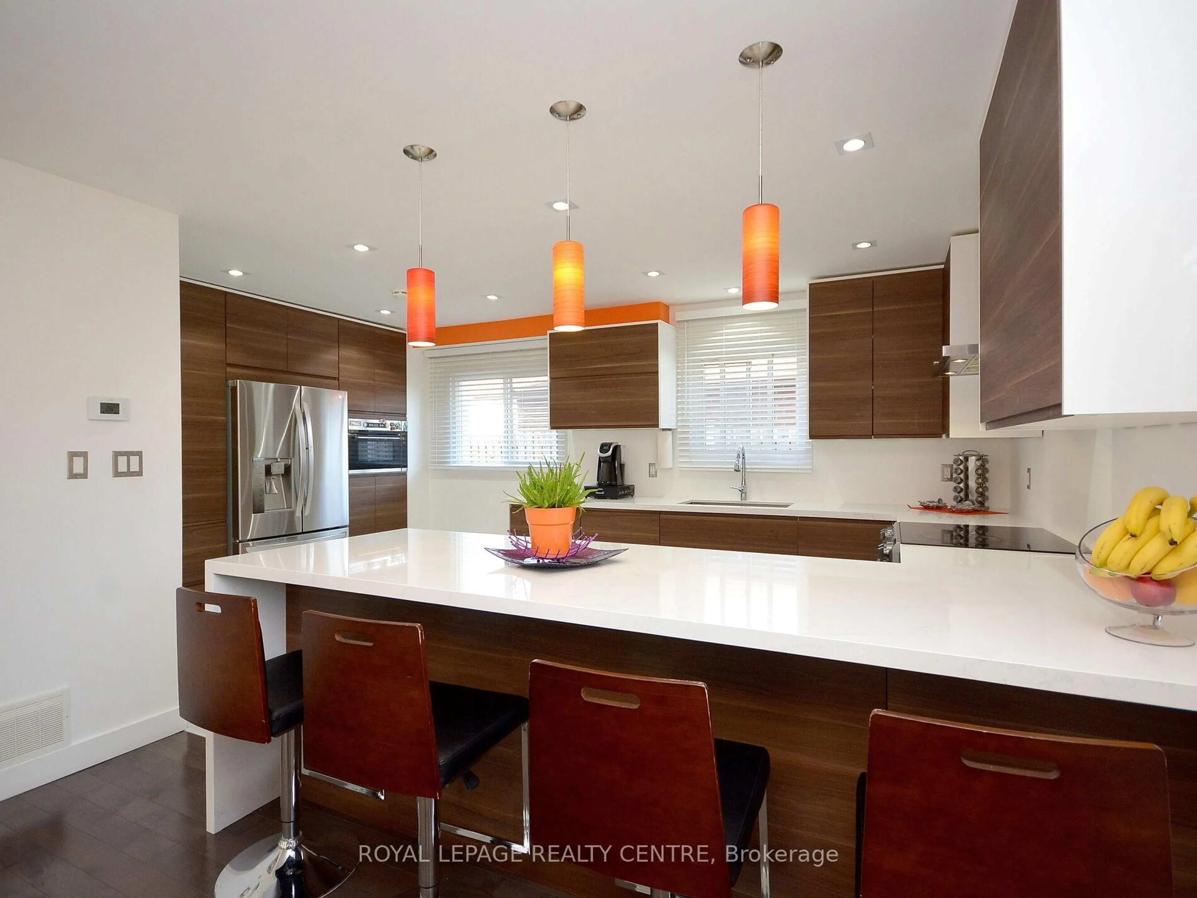 Contemporary kitchen, ceramic/tile floor for 2503 Palisander Ave, Mississauga Ontario L5B 2N4