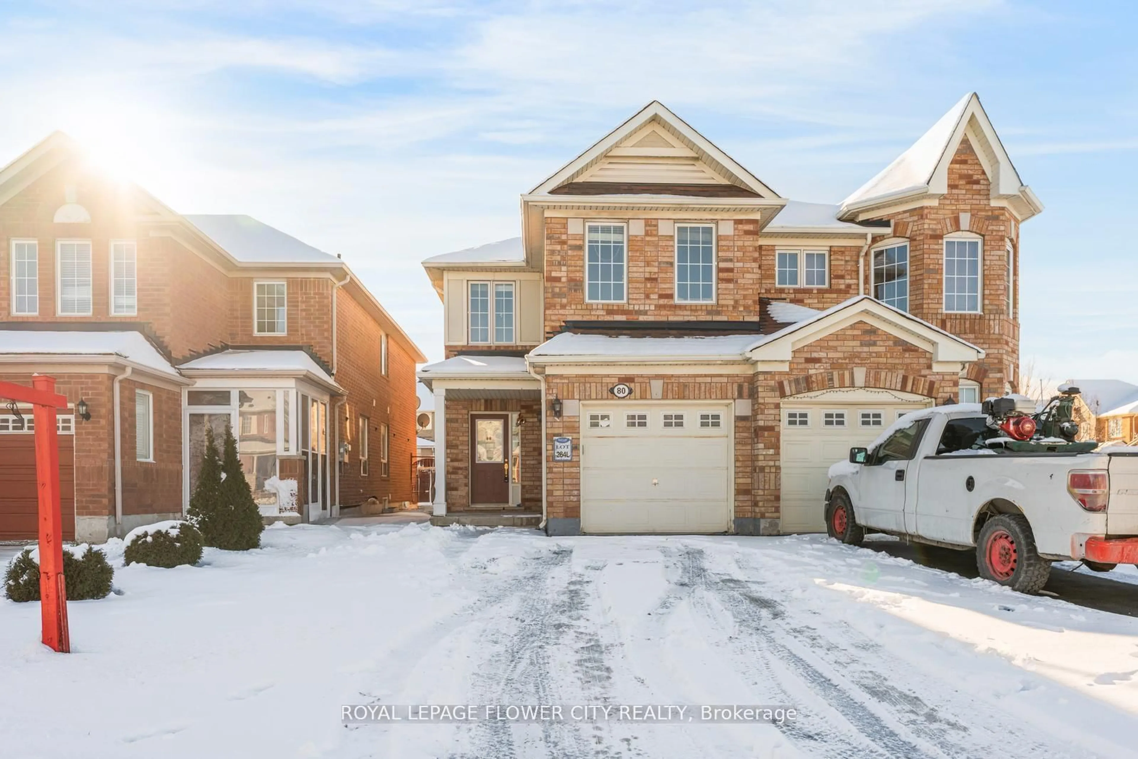 Home with brick exterior material, street for 80 Dwyer Dr, Brampton Ontario L6S 0B1