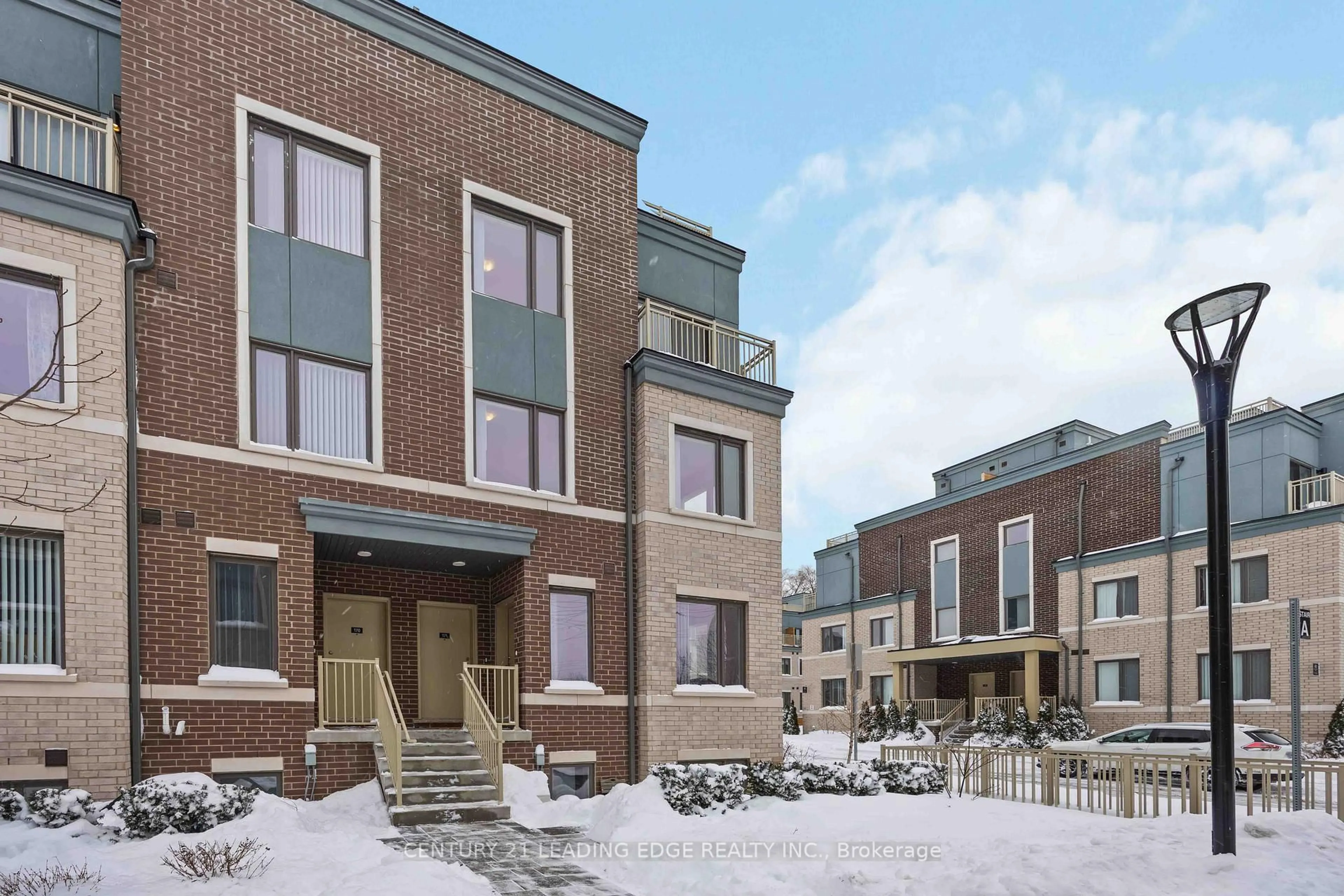 Home with brick exterior material, street for 20 Lloyd Janes Lane #171, Toronto Ontario M8V 0J5