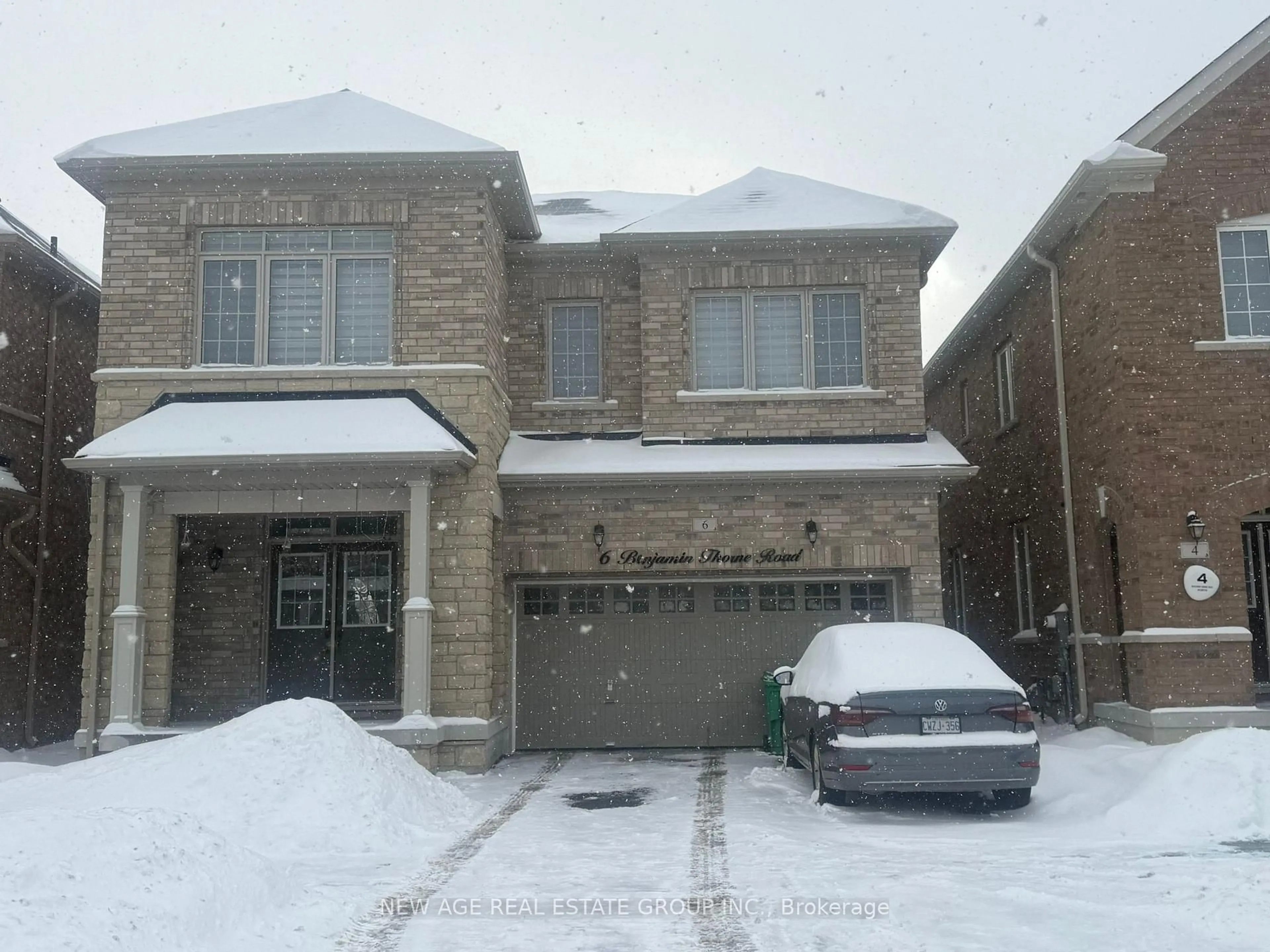 Home with brick exterior material, street for 6 Benjamin Thorne Rd, Brampton Ontario L7A 5C6