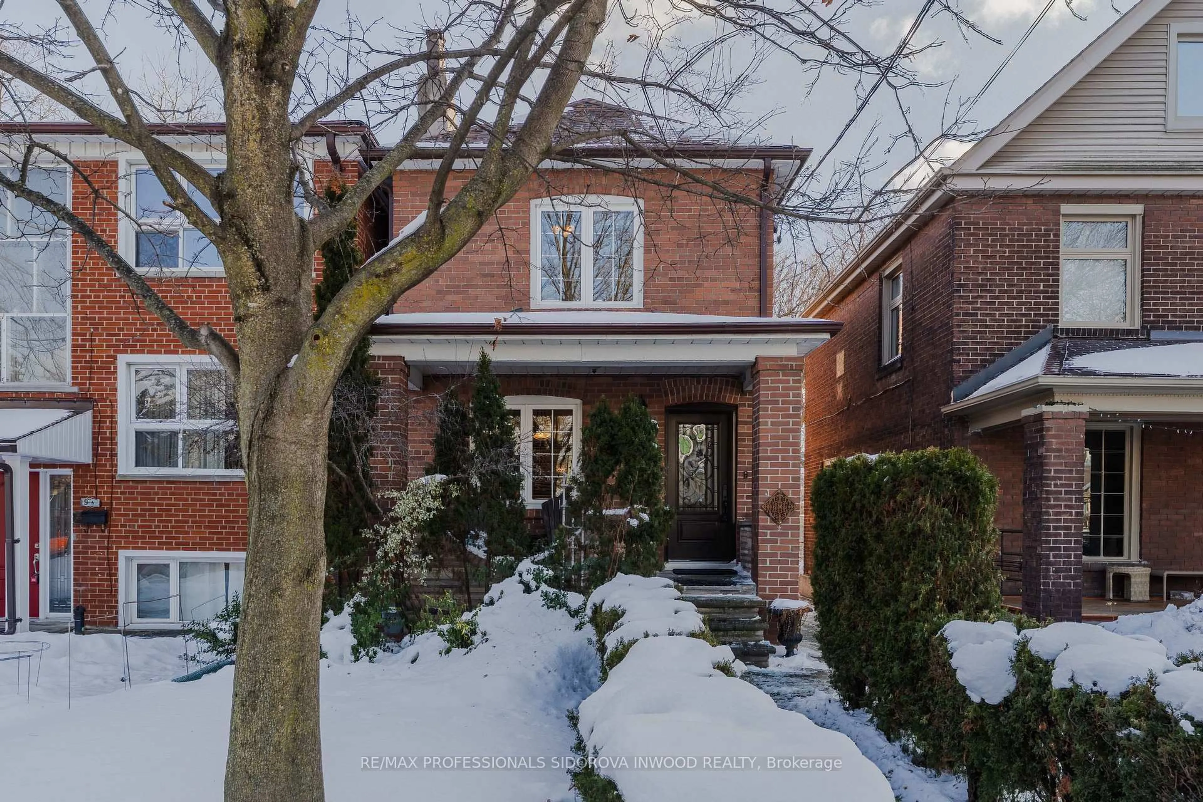 Home with brick exterior material, street for 11 Winfield Ave, Toronto Ontario M6S 2J7