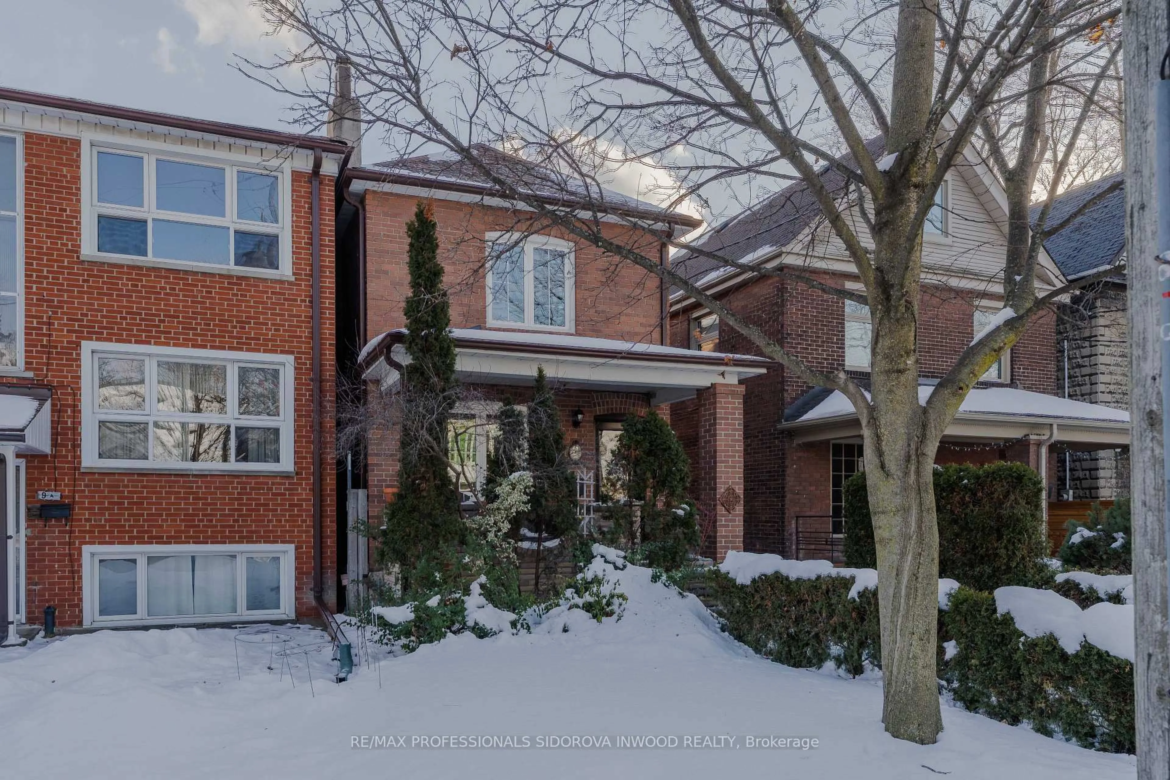 Home with brick exterior material, street for 11 Winfield Ave, Toronto Ontario M6S 2J7