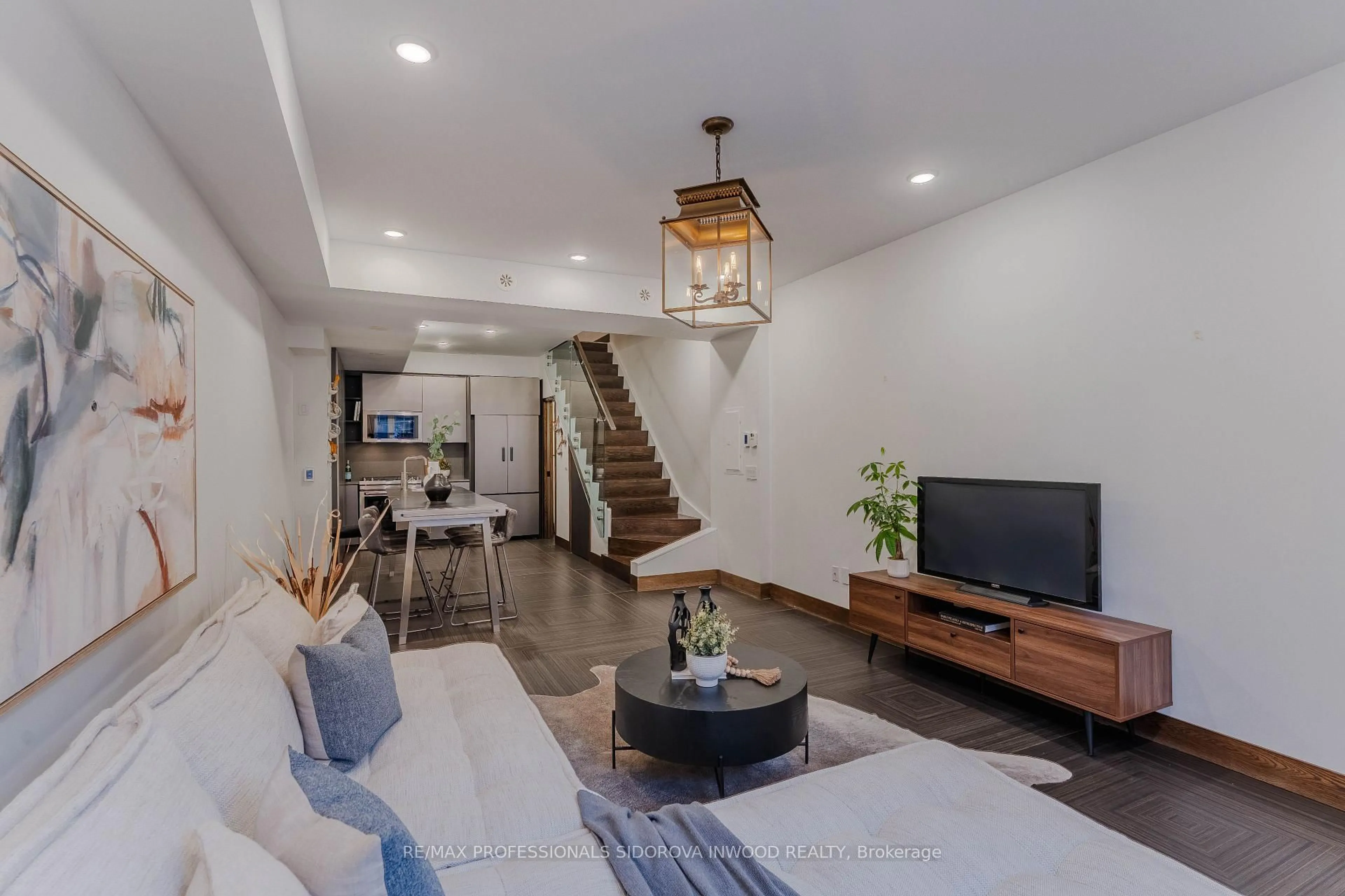 Living room with furniture, unknown for 3 Elsie Lane #30, Toronto Ontario M6P 0B8