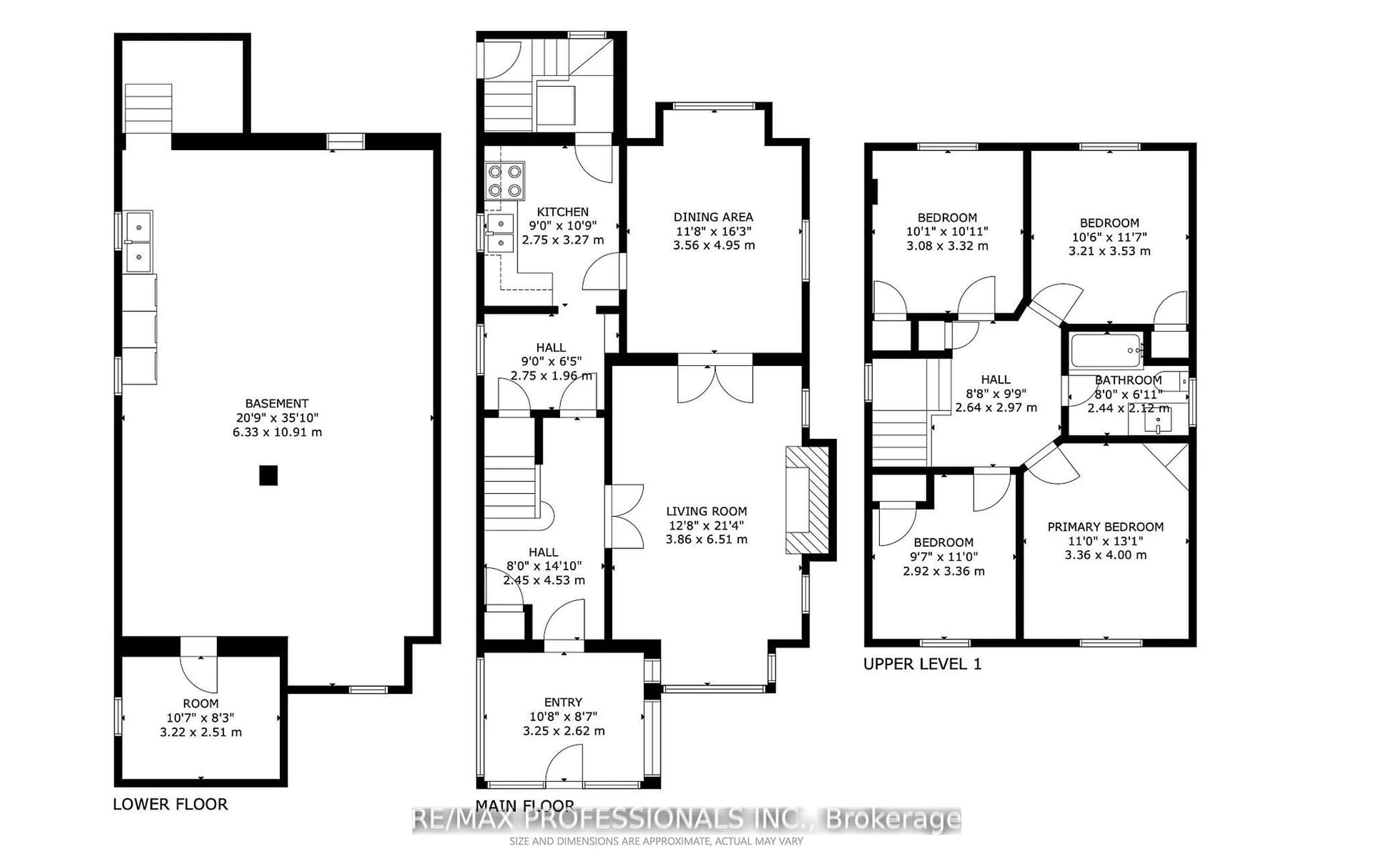 Floor plan for 24 Queens Ave, Toronto Ontario M8V 2N1