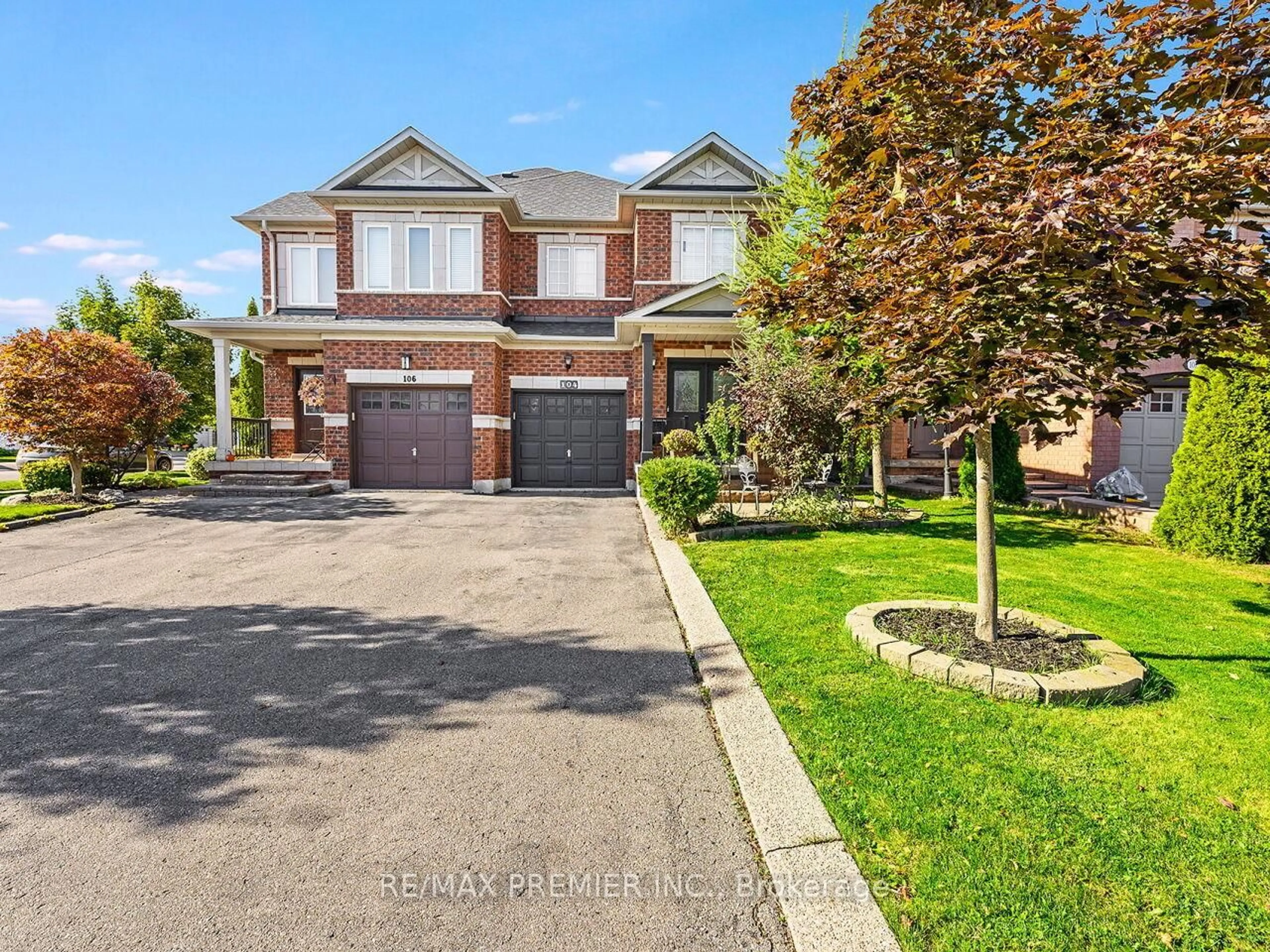 Home with brick exterior material, street for 104 Humbershed Cres, Caledon Ontario L7E 2X6