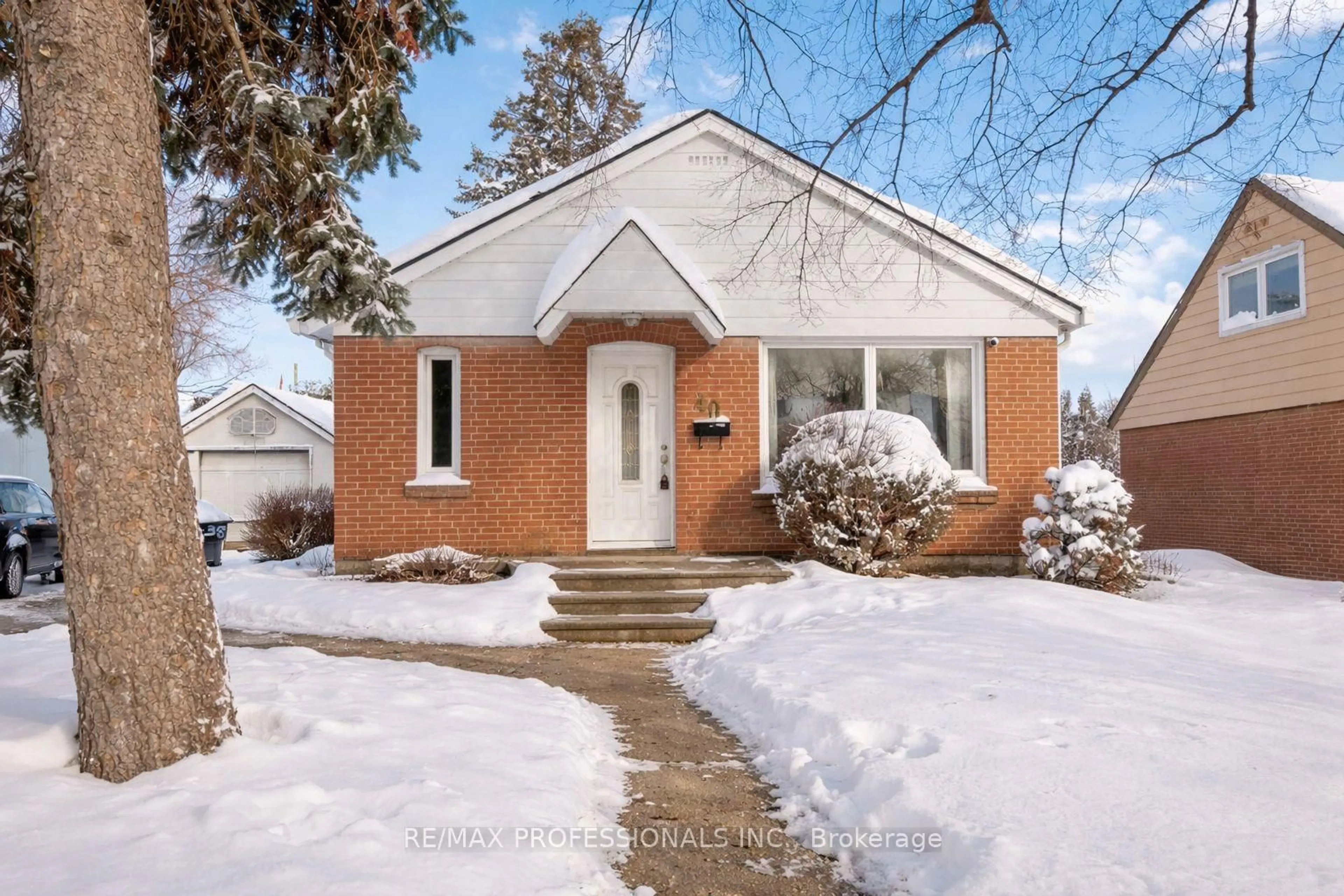 Home with brick exterior material, street for 40 Allenby Ave, Toronto Ontario M9W 1S6