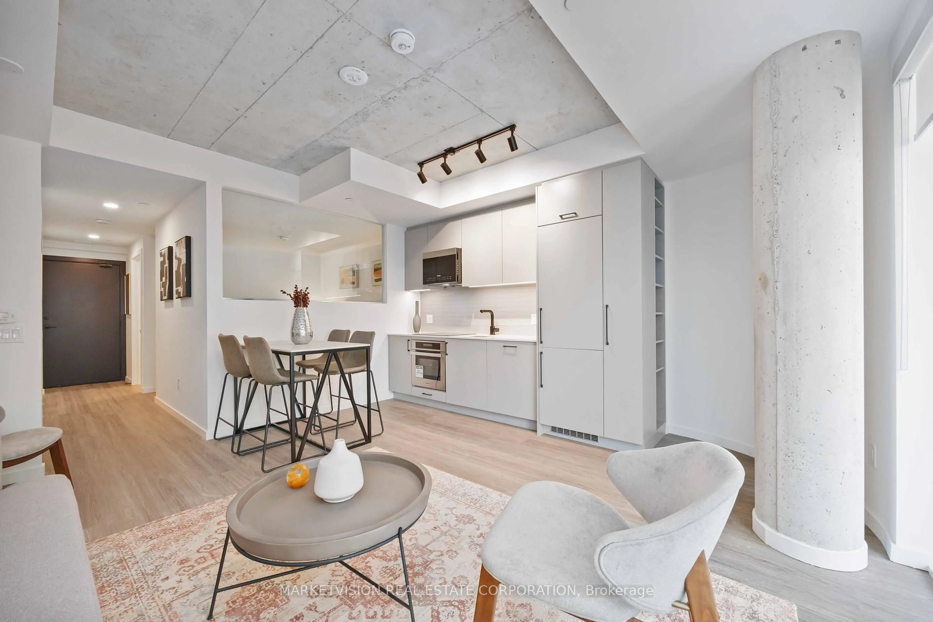 Open concept kitchen, unknown for 689 The Queensway St #505, Toronto Ontario M8Y 1L1