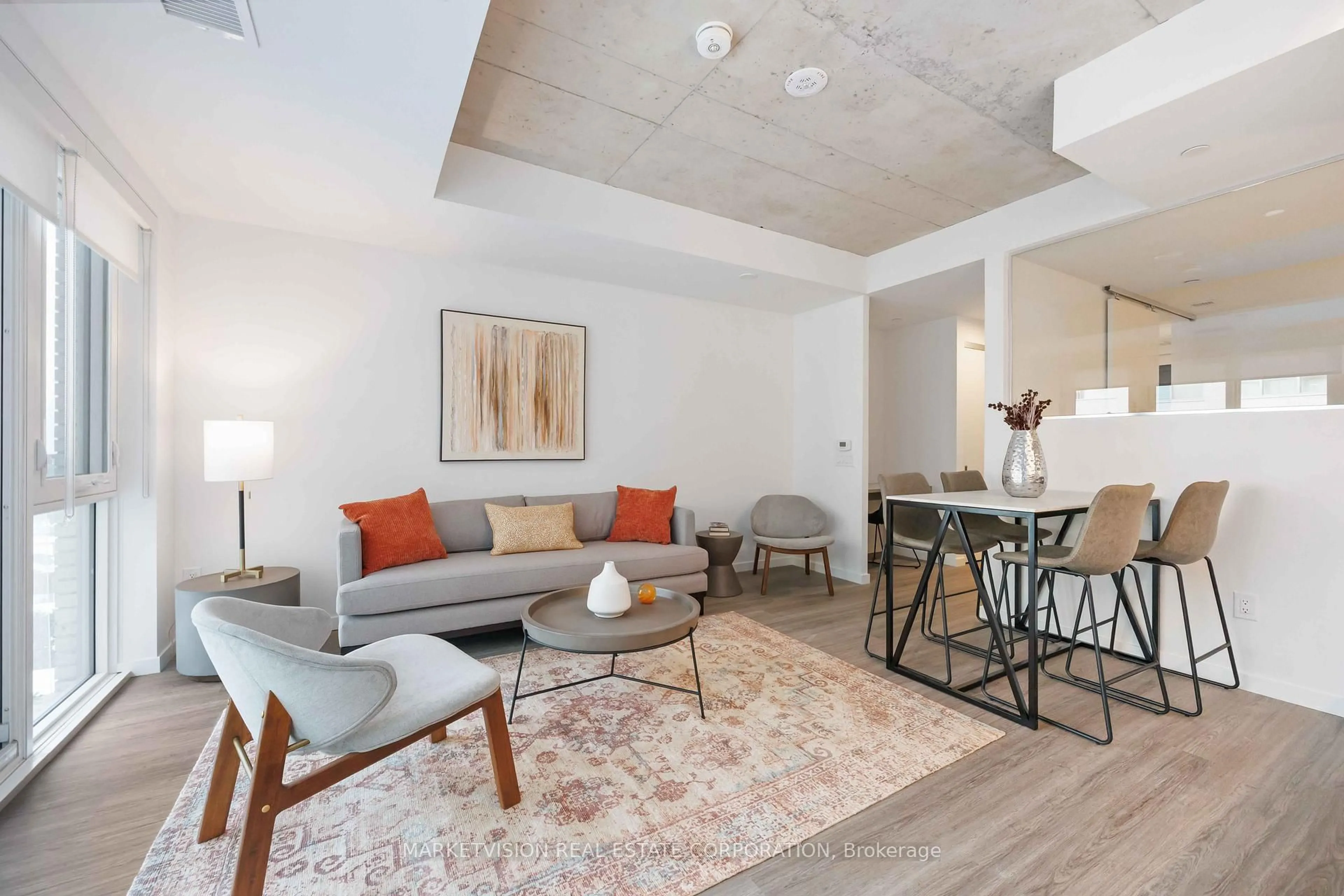 Living room with furniture, unknown for 689 The Queensway St #505, Toronto Ontario M8Y 1L1