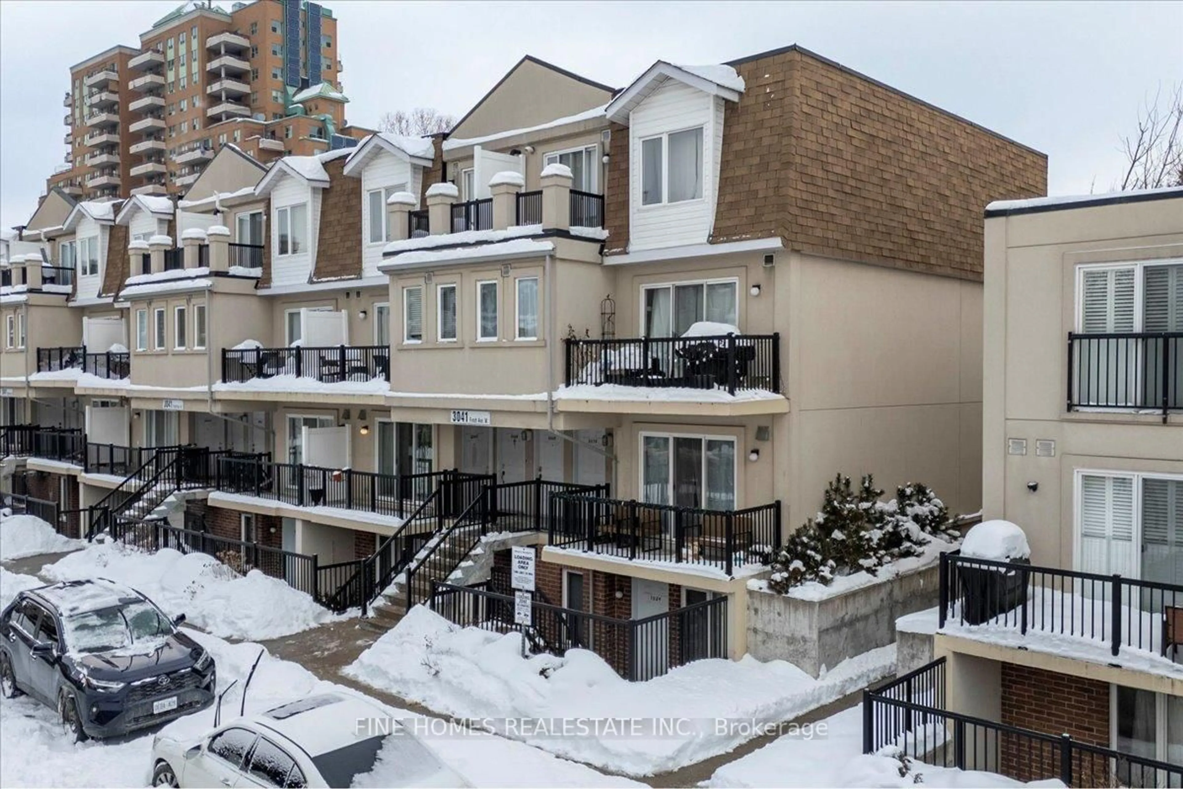 A pic from outside/outdoor area/front of a property/back of a property/a pic from drone, city buildings view from balcony for 3041 Finch Ave #2072, Toronto Ontario M9M 0A4