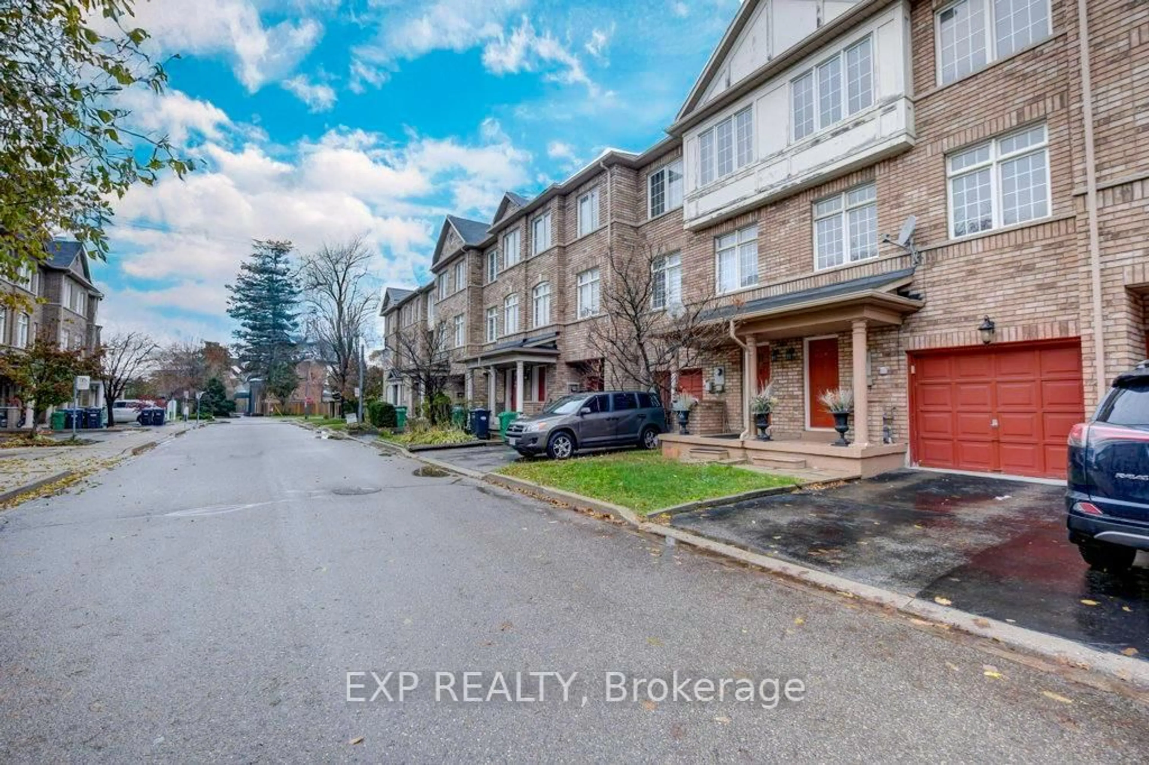 A pic from outside/outdoor area/front of a property/back of a property/a pic from drone, street for 7035 Rexwood Rd #13, Mississauga Ontario L4T 4M6
