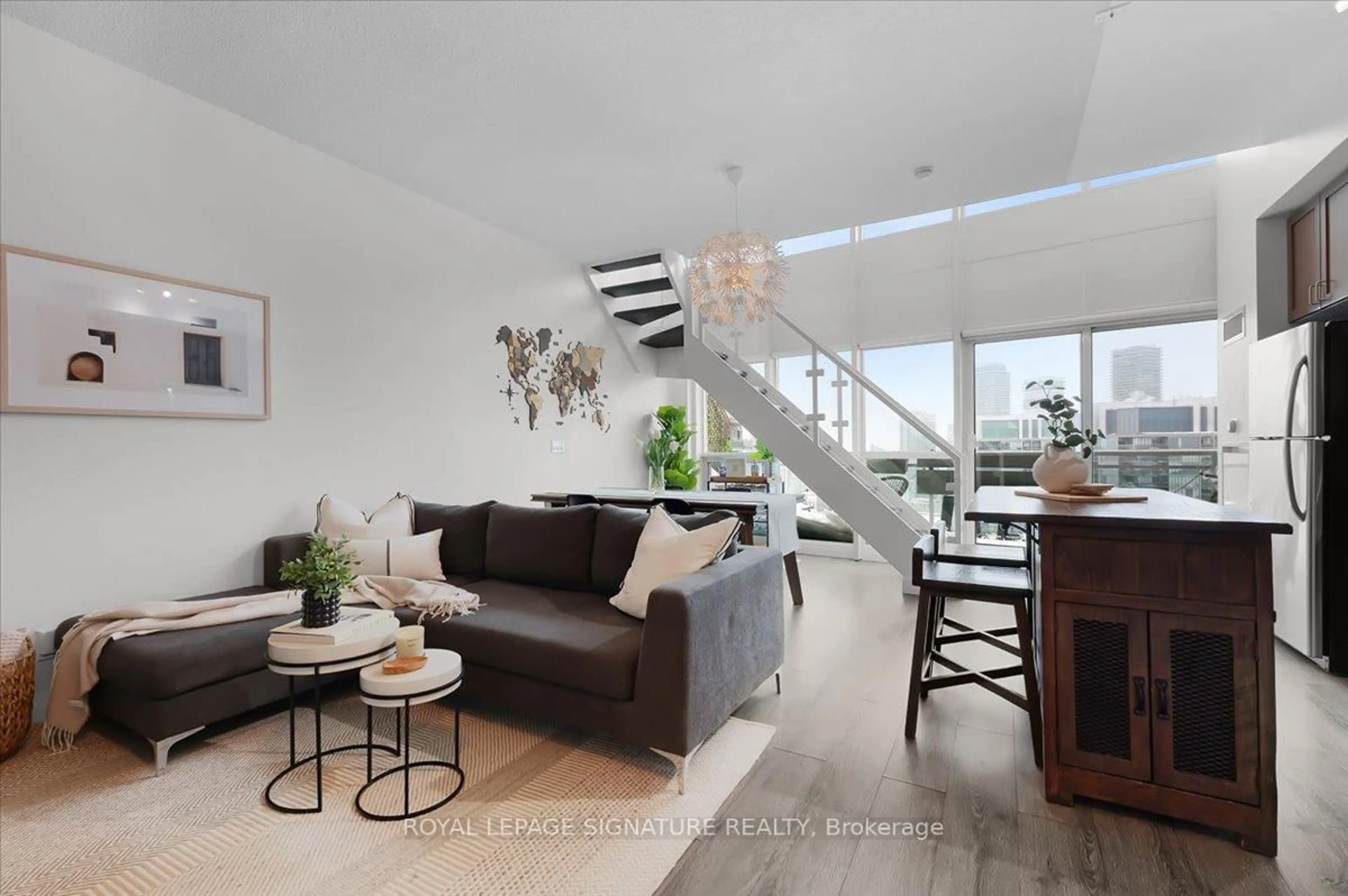 Living room with furniture, unknown for 155 Legion Rd #2903, Toronto Ontario M8Y 0A7