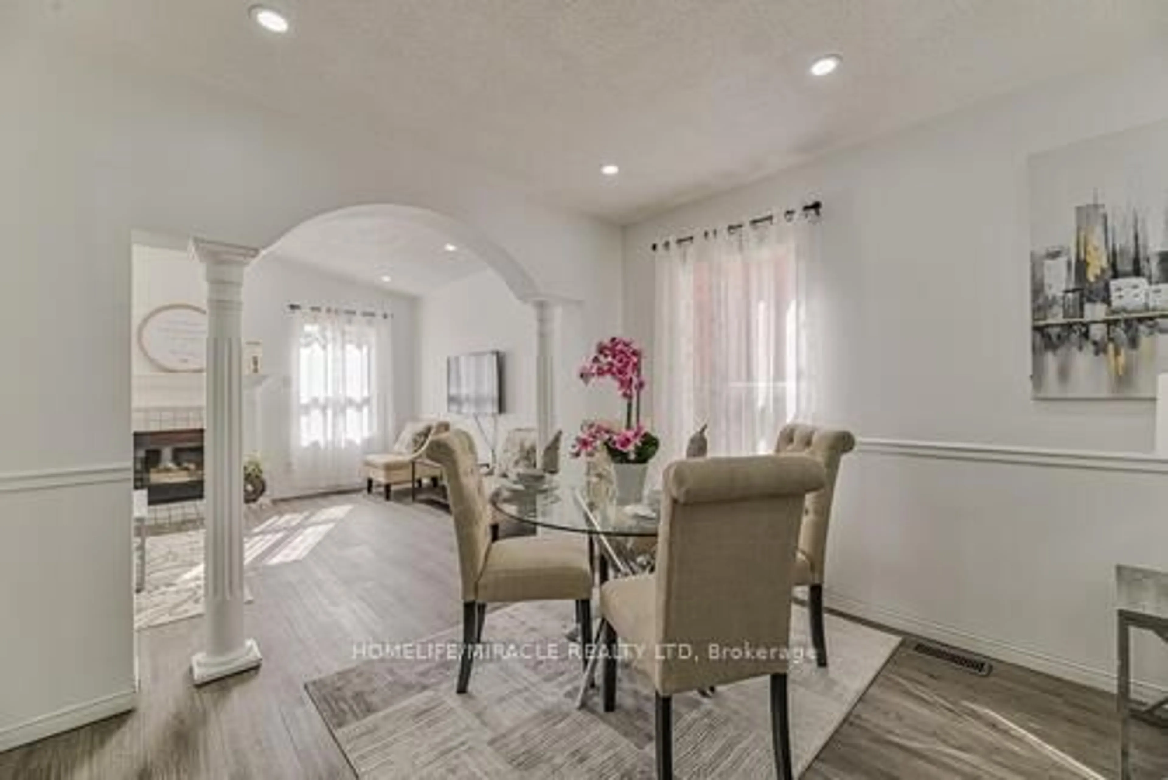 Dining room, ceramic/tile floor for 36 Letty Ave, Brampton Ontario L6Y 4T3