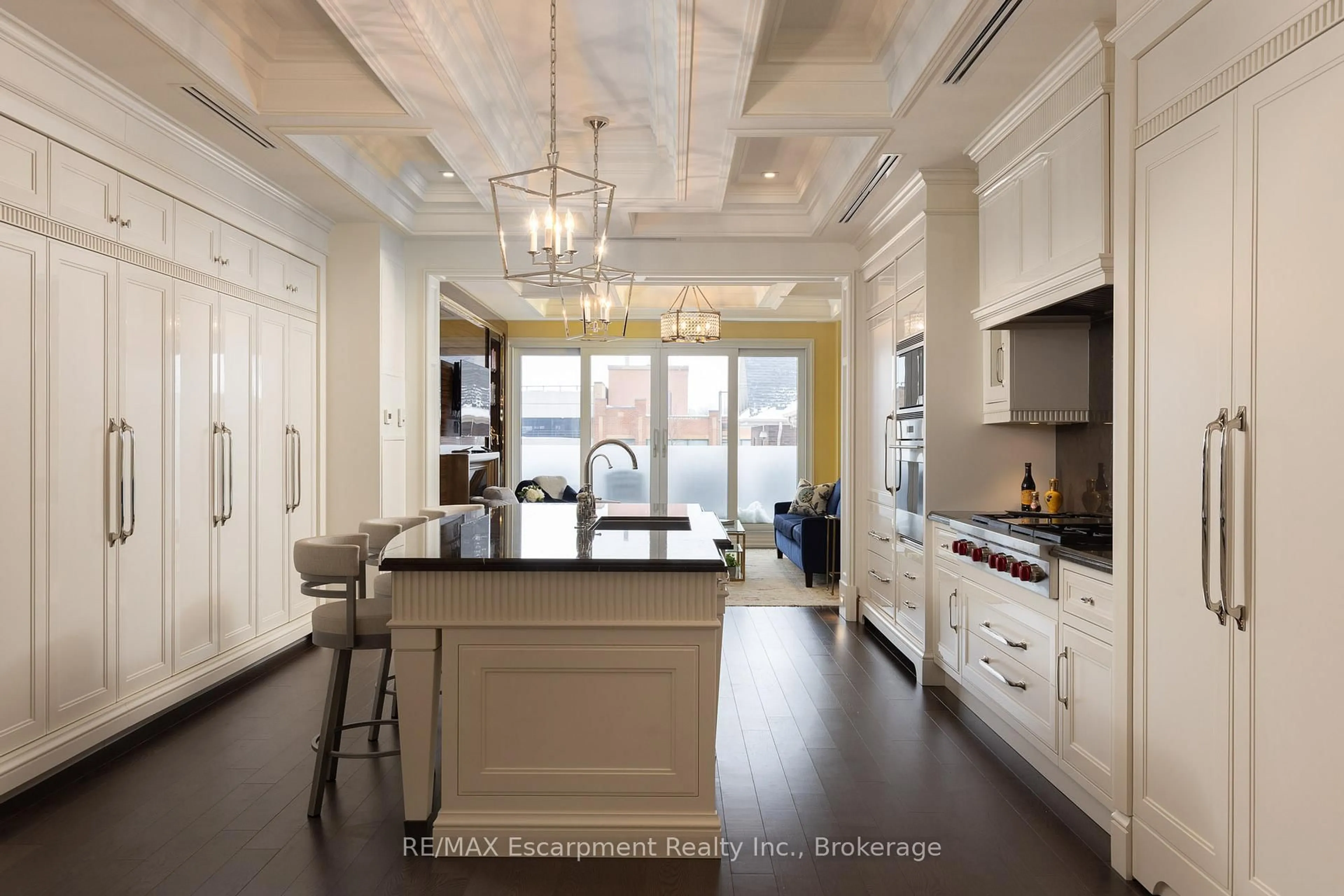 Contemporary kitchen, ceramic/tile floor for 300 Randall St #209, Oakville Ontario L6J 1R1