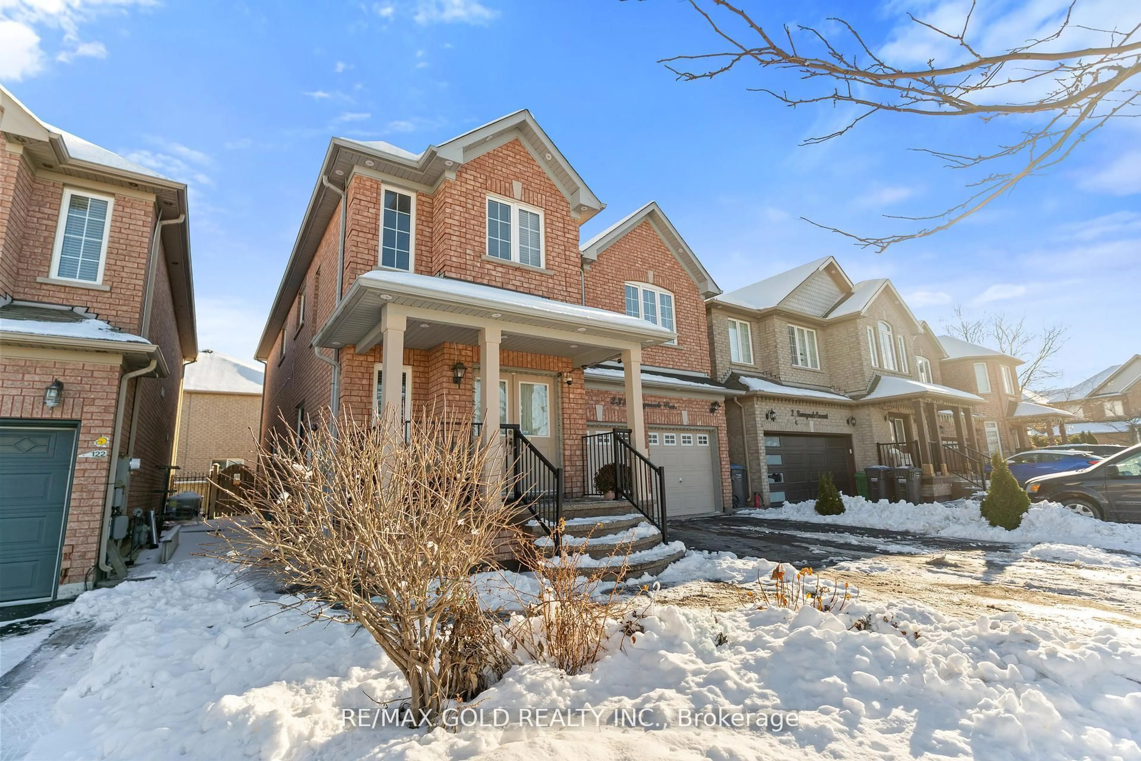 Home with brick exterior material, street for 23 Runnymede Cres, Brampton Ontario L6R 2L0