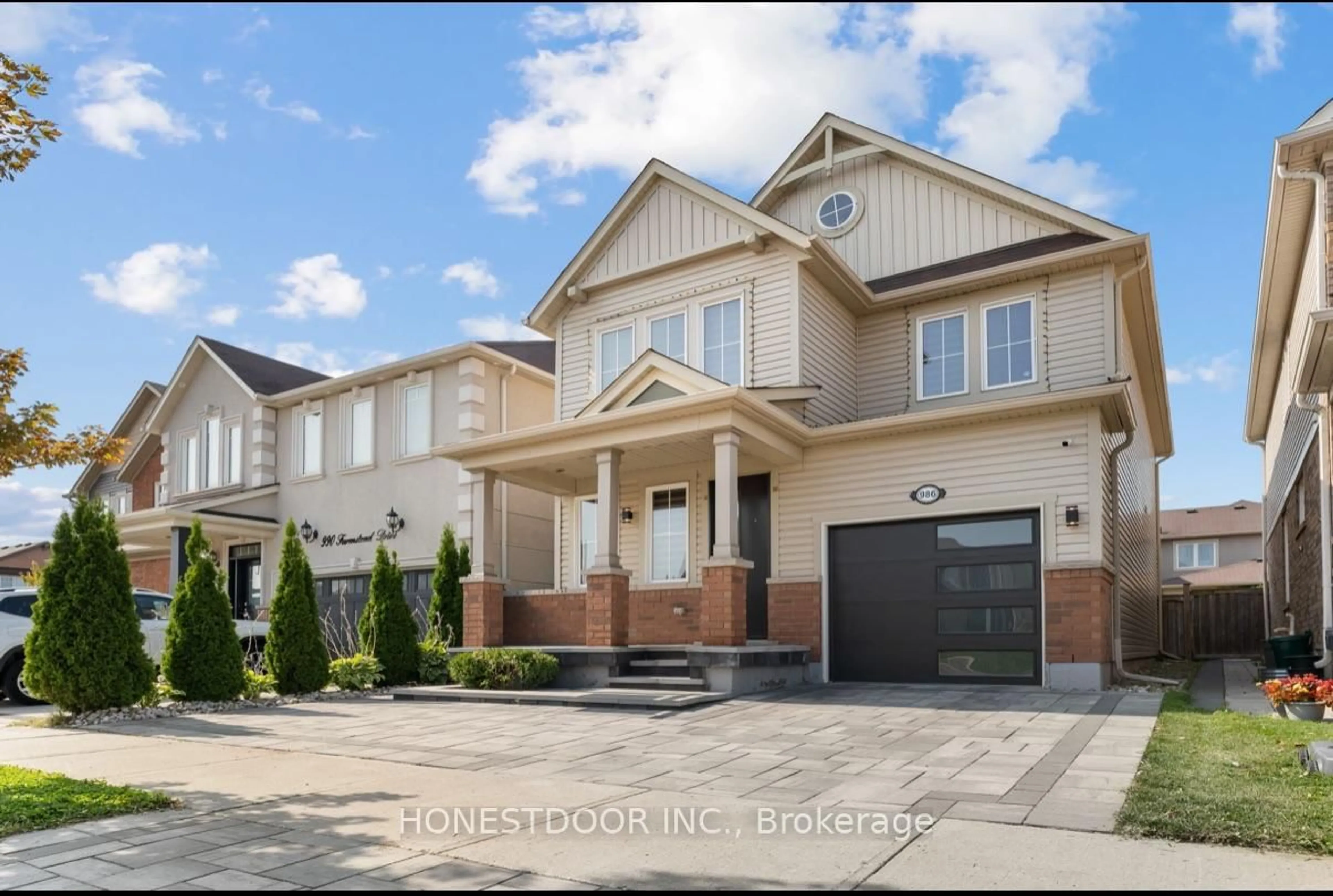 Home with brick exterior material, street for 986 Farmstead Dr, Milton Ontario L9T 8J1