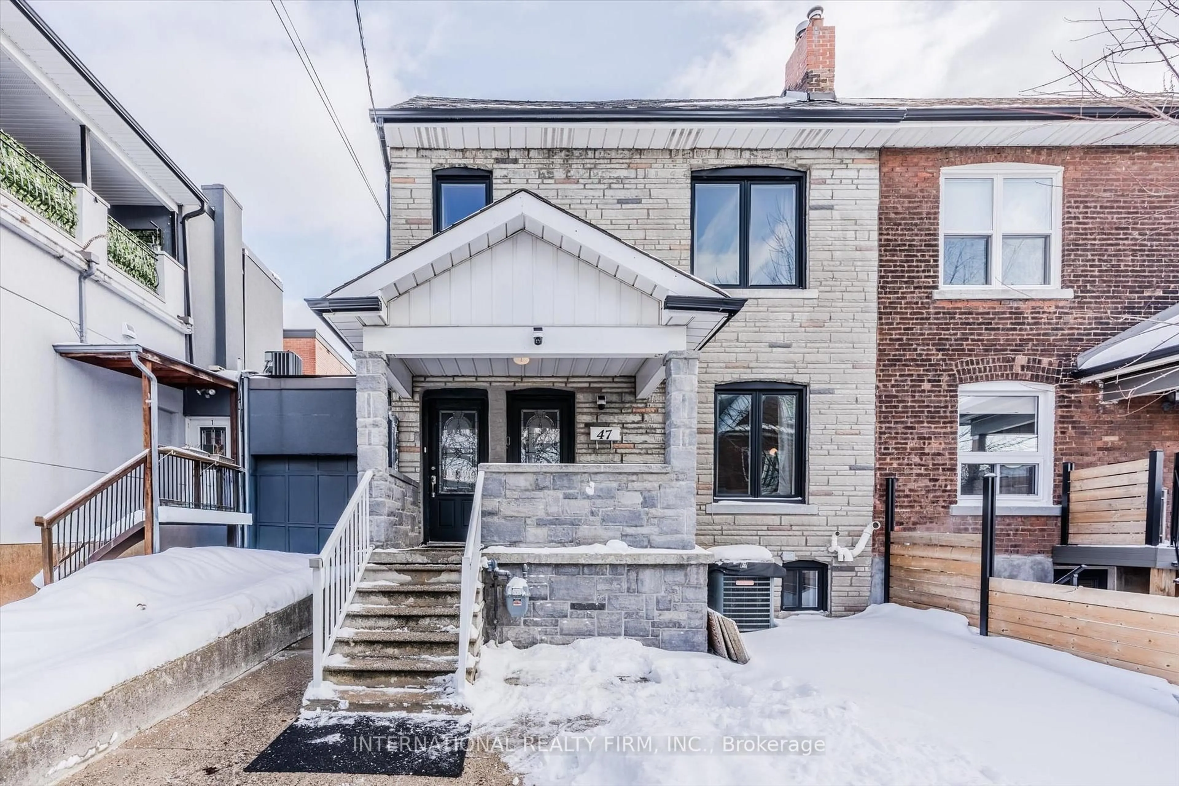 Home with brick exterior material, street for 47 Via Italia, Toronto Ontario M6H 3R4