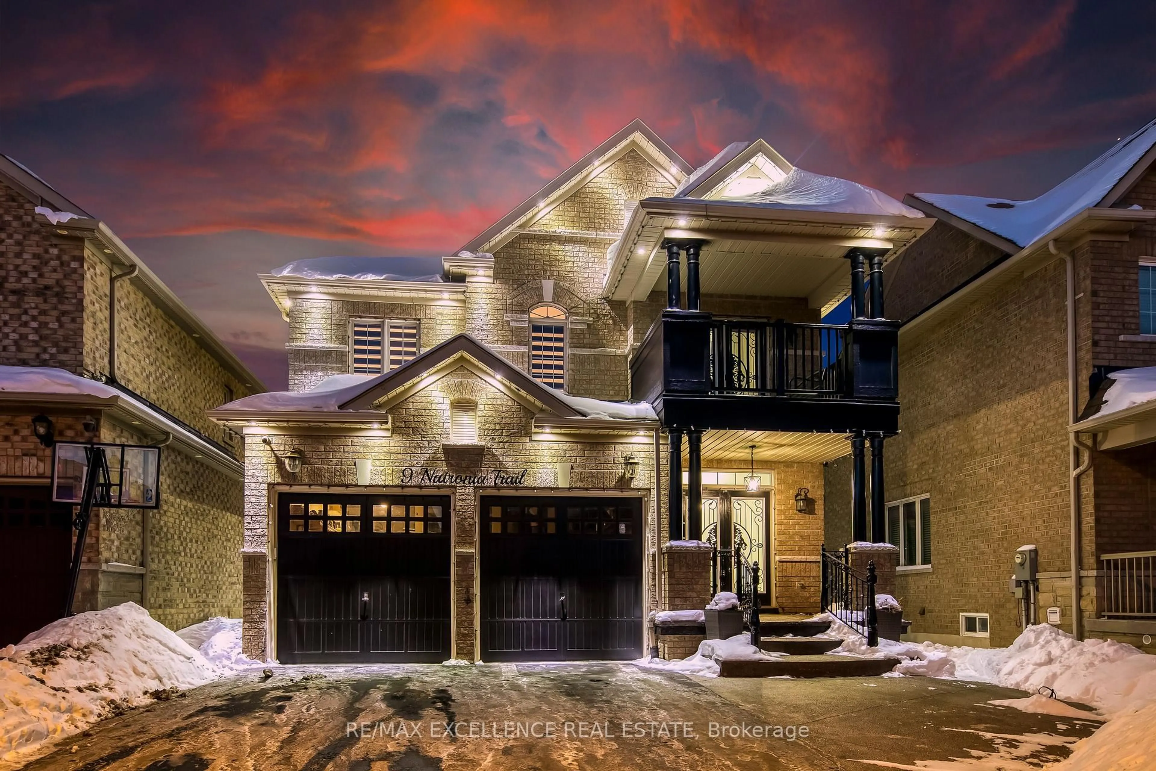 Home with brick exterior material, street for 9 Natronia Tr, Brampton Ontario L6P 3N1