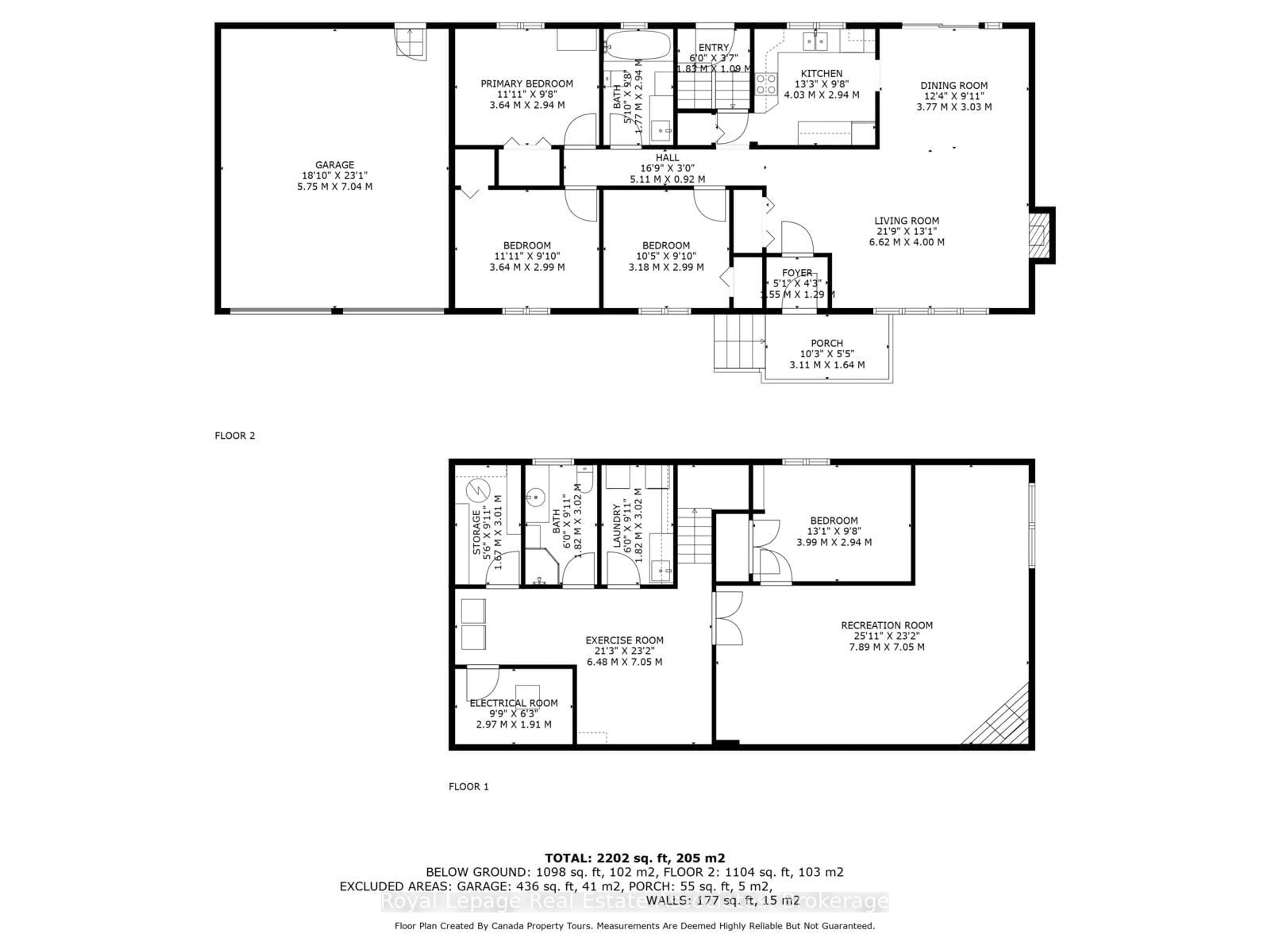 Floor plan for 112 Park St, Halton Hills Ontario L7G 2V4