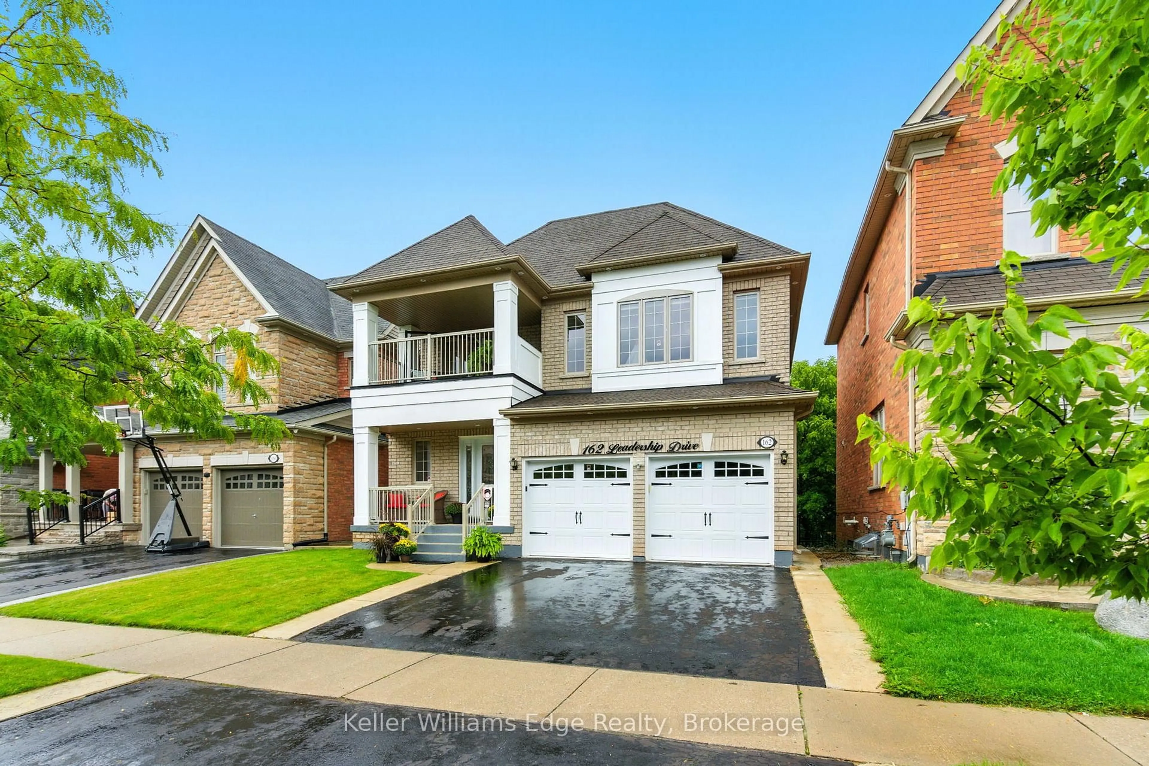 Home with brick exterior material, street for 162 Leadership Dr, Brampton Ontario L6Y 5T2