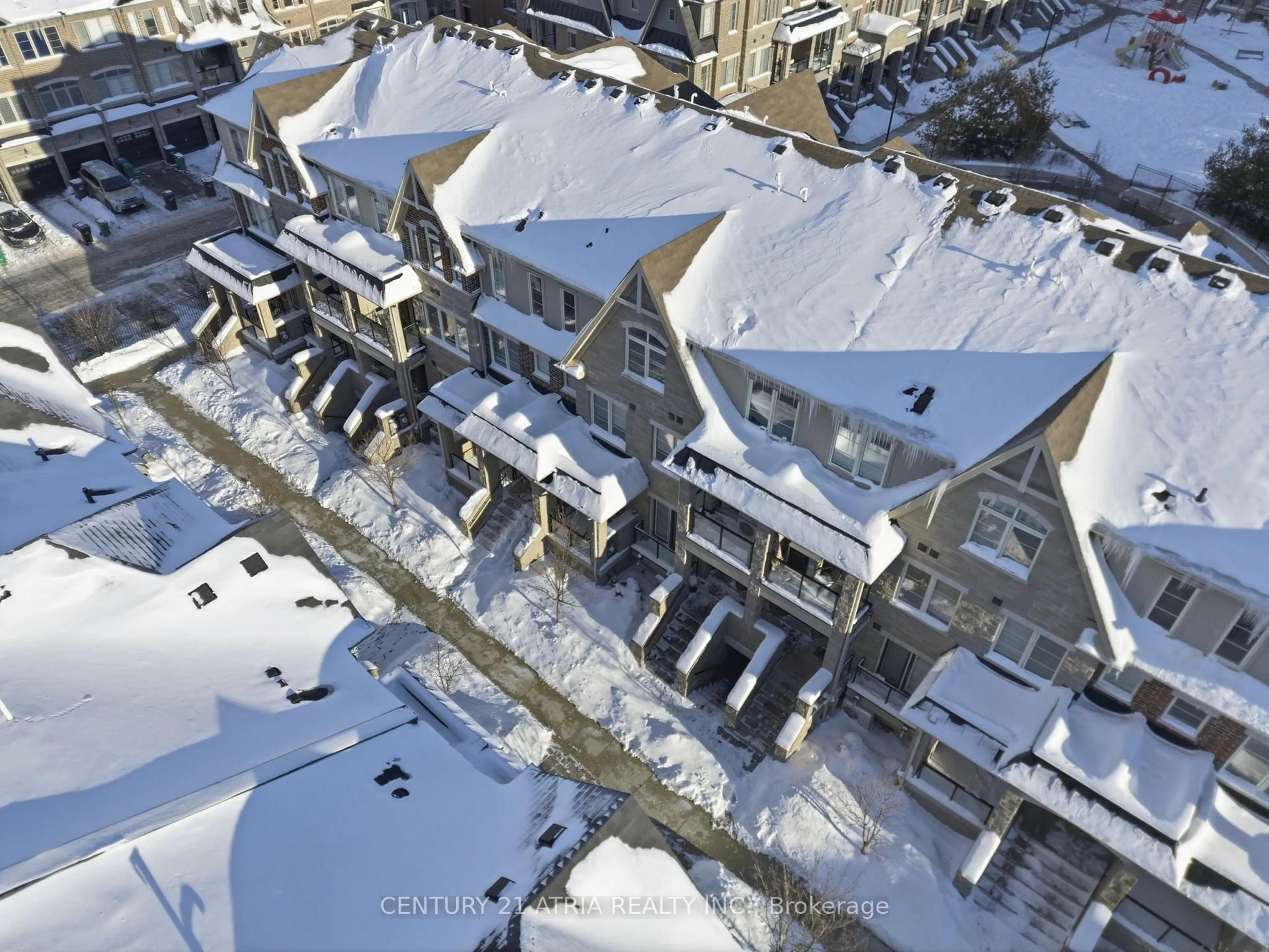 A pic from outside/outdoor area/front of a property/back of a property/a pic from drone, street for 200 Veterans Dr #140, Brampton Ontario L7A 4S6