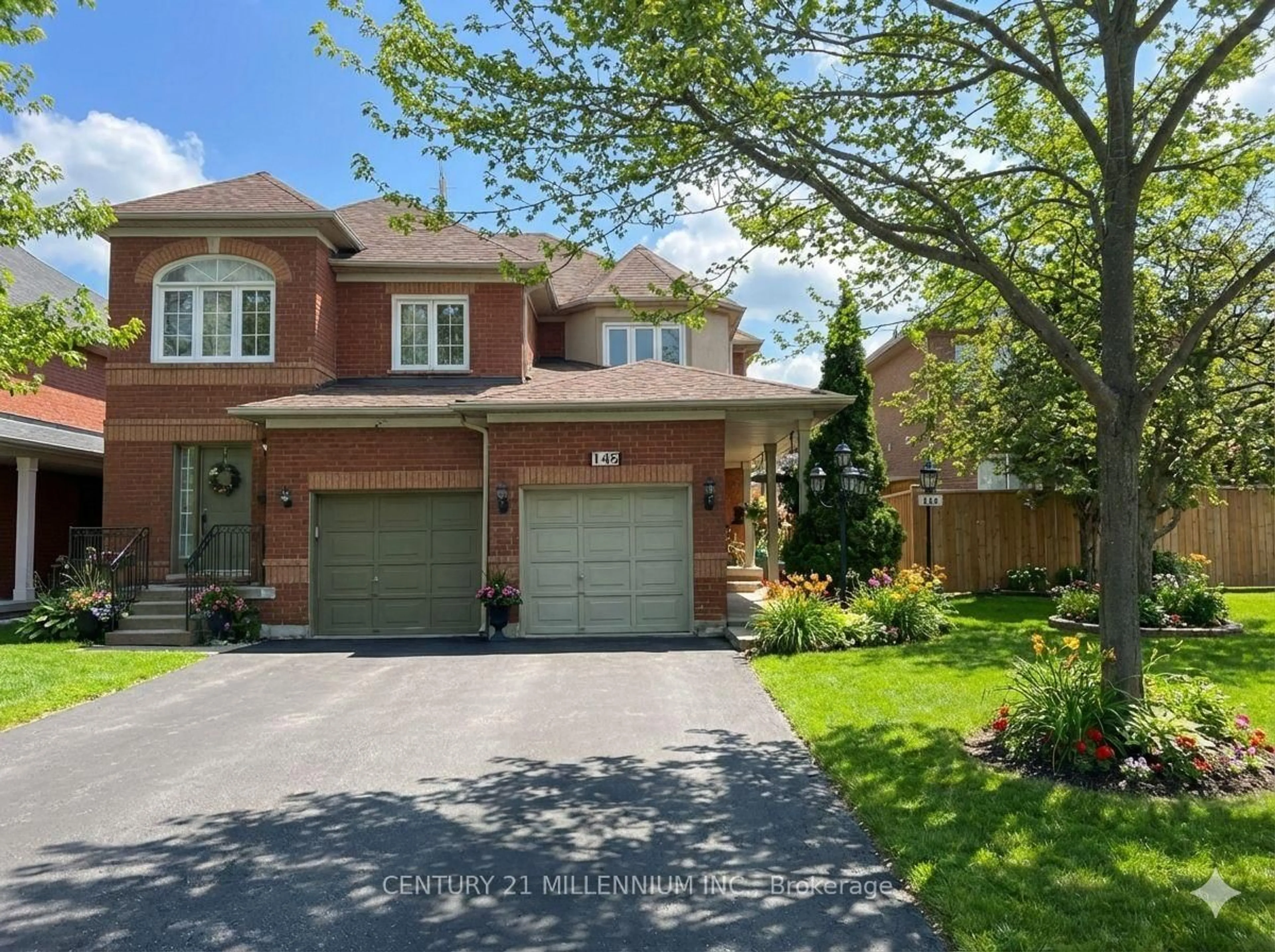 Home with brick exterior material, street for 145 Clover Bloom Rd, Brampton Ontario L6R 1S5
