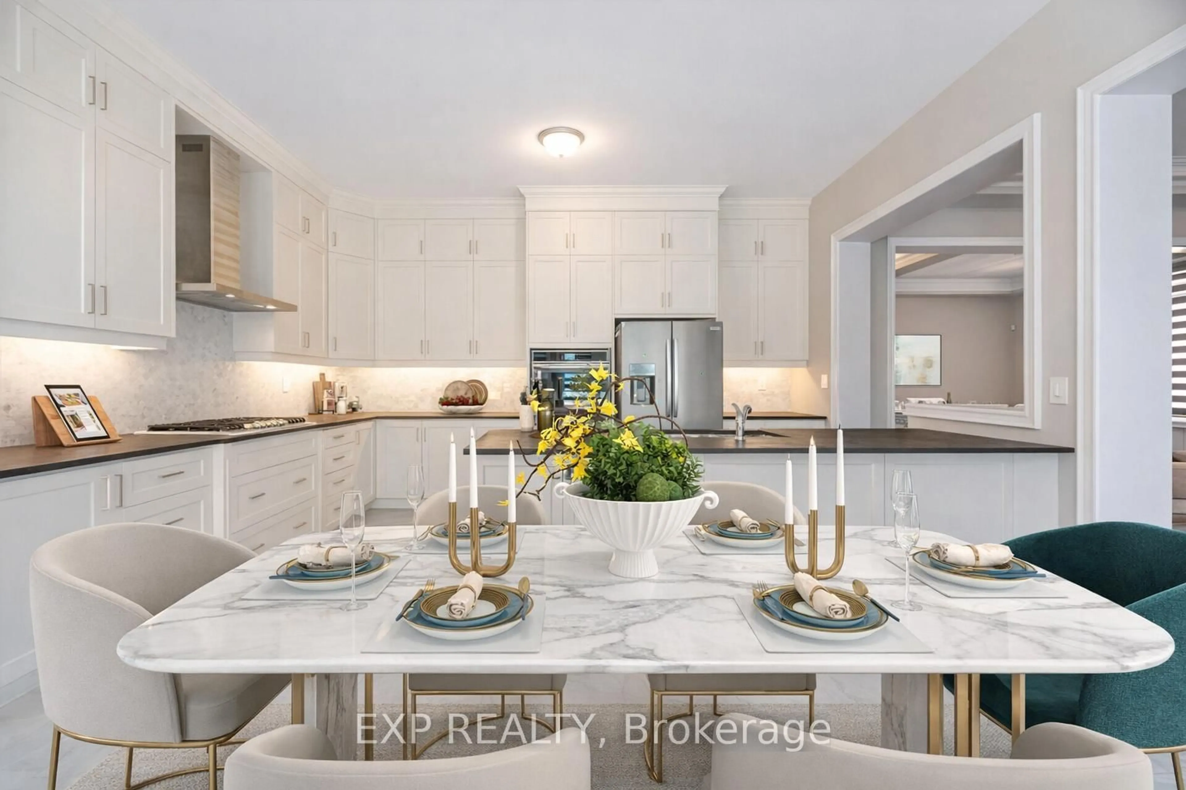 Open concept kitchen, ceramic/tile floor for 91 Clockwork Dr, Brampton Ontario L7A 0C3