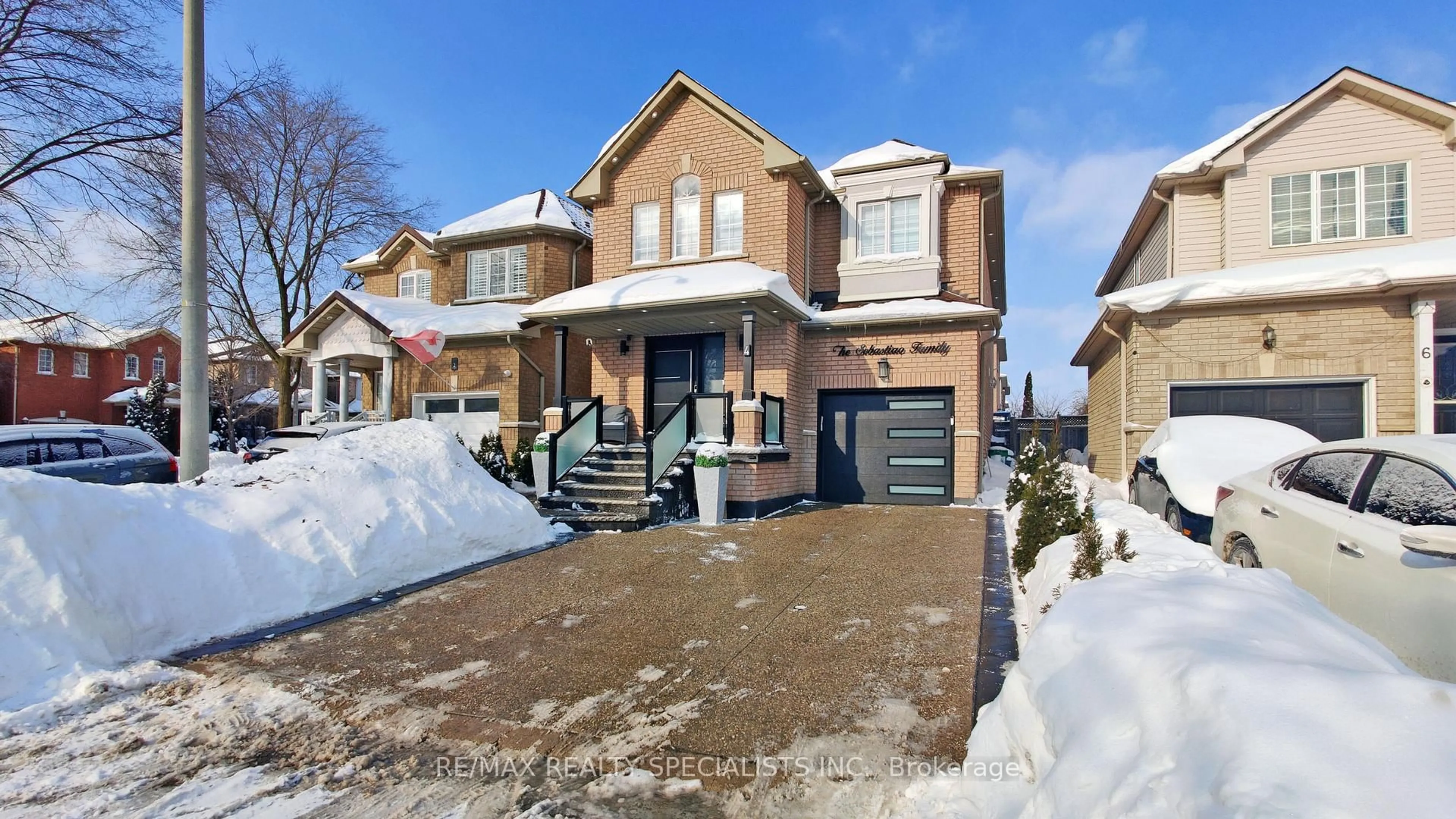 Home with brick exterior material, street for 4 Allangrove Dr, Brampton Ontario L7A 2M4