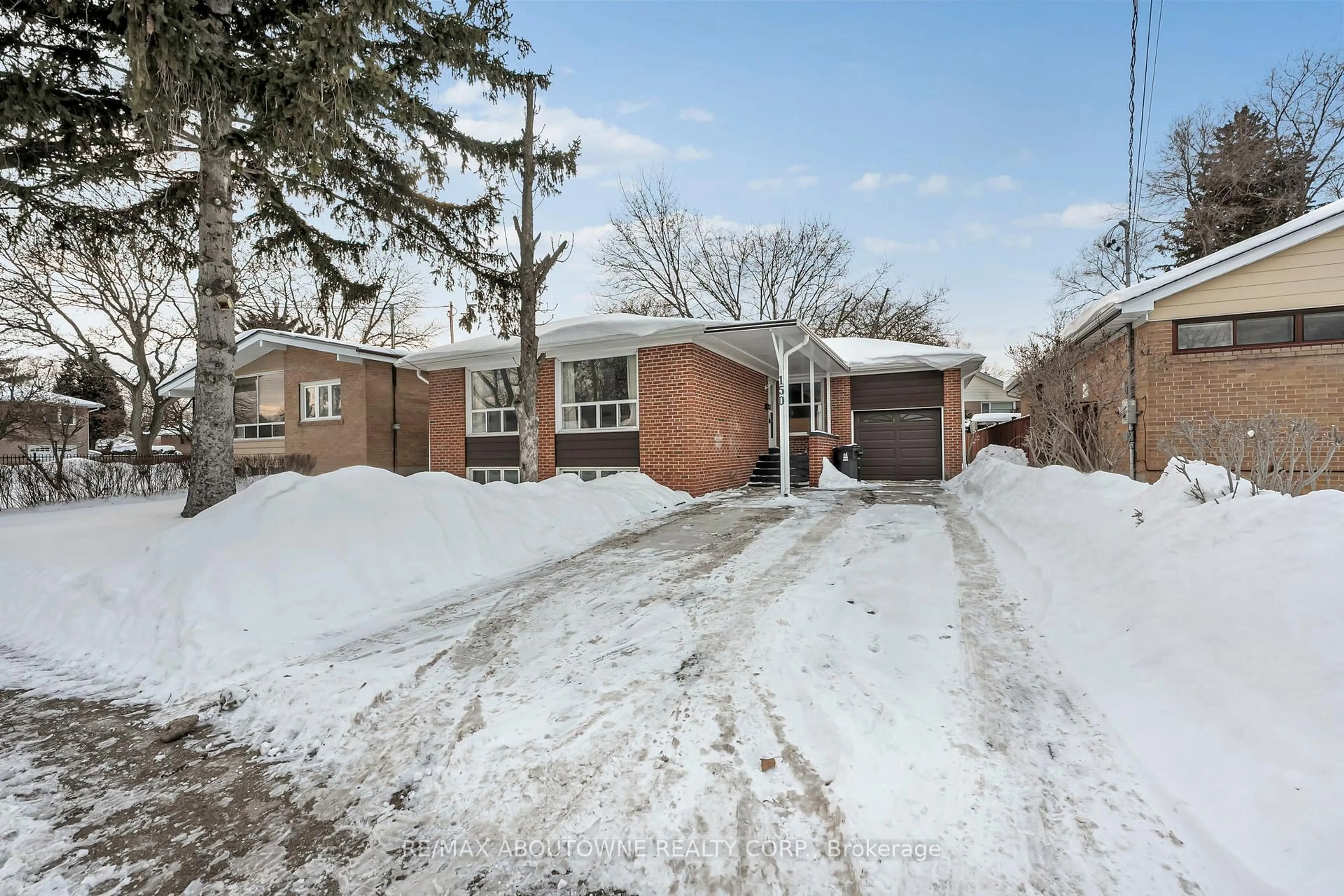 Home with brick exterior material, street for 150 Thistle Down Blvd, Toronto Ontario M9V 1K1