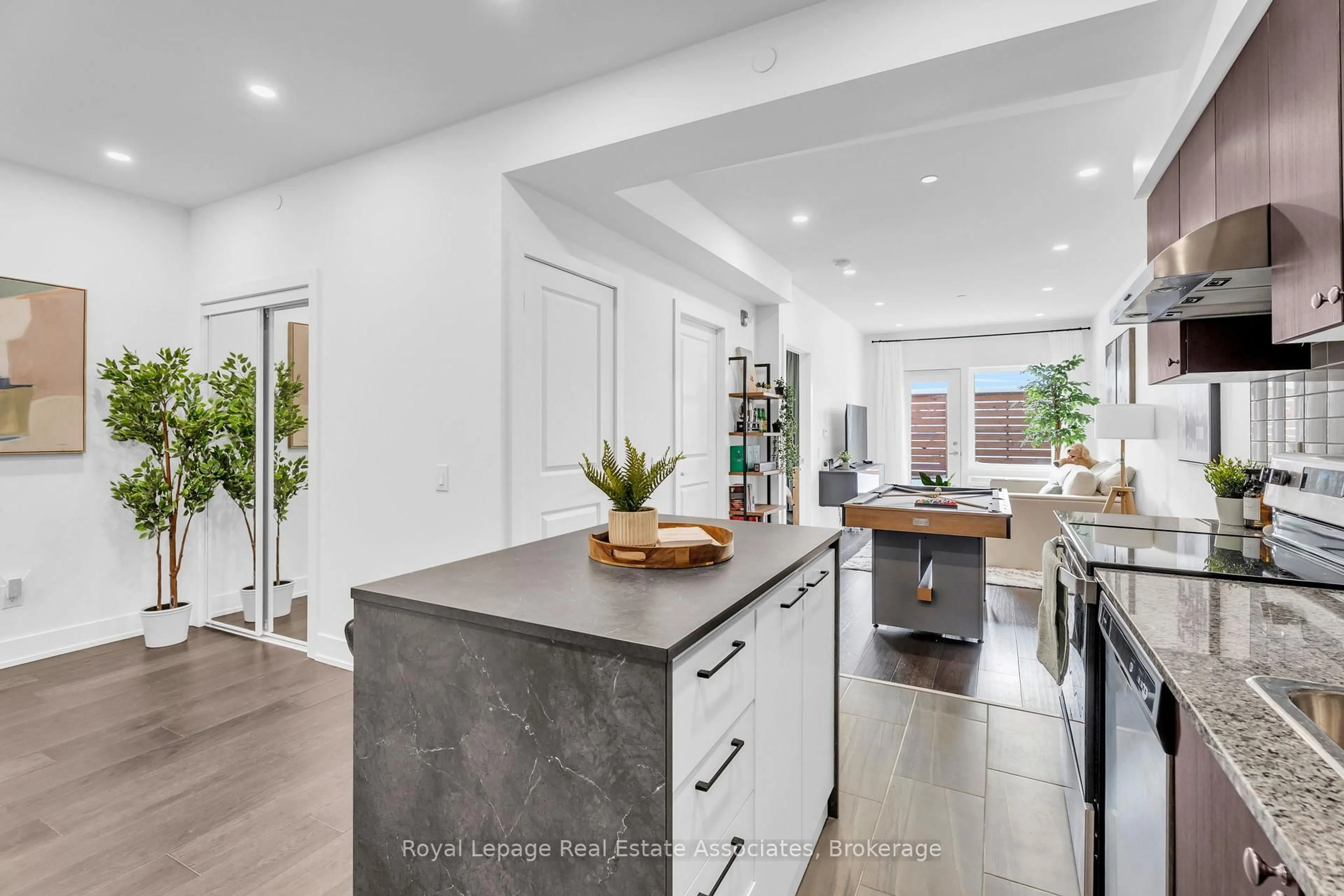 Open concept kitchen, ceramic/tile floor for 310 Broadway Ave #106, Orangeville Ontario L9W 1L3