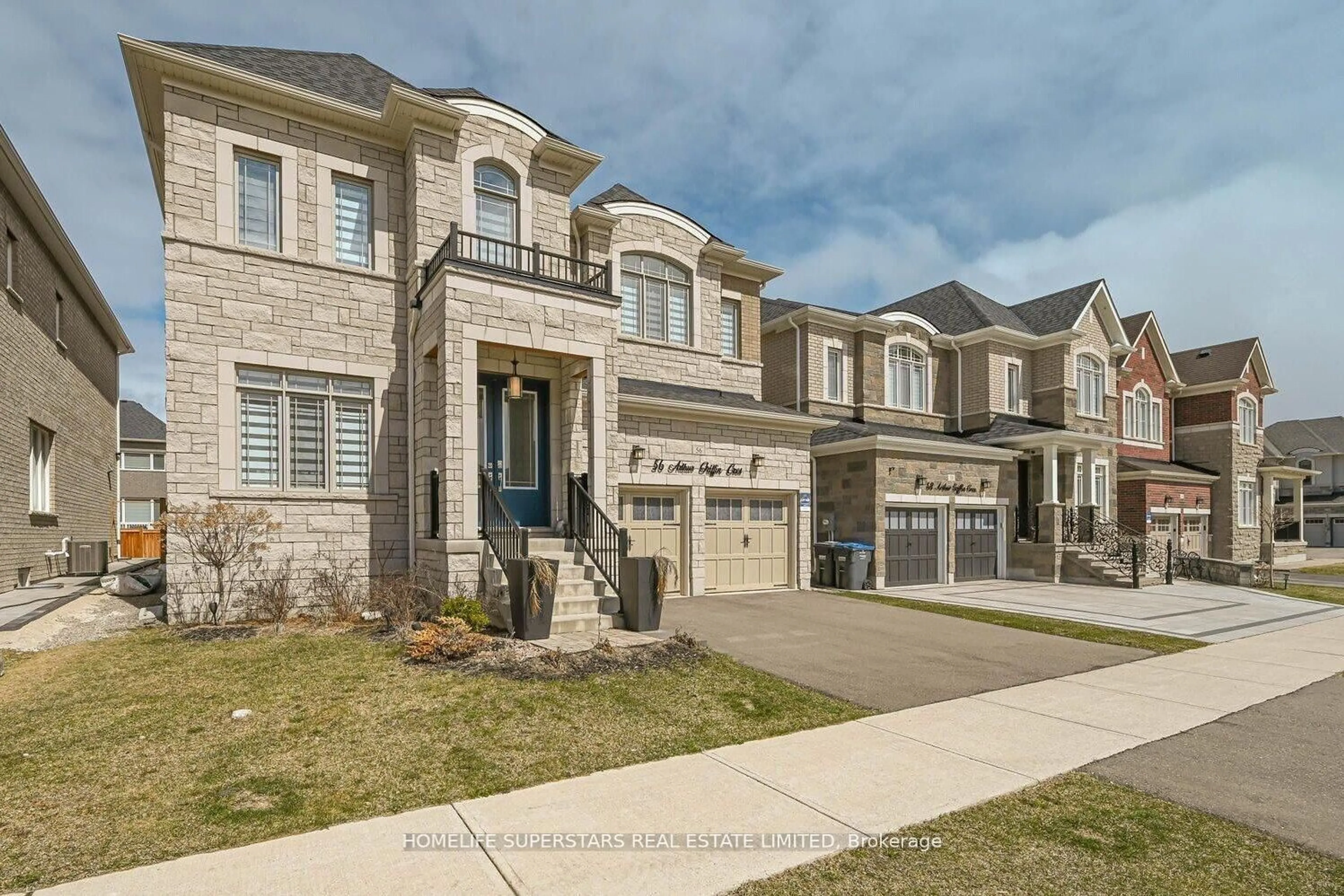 Home with brick exterior material, street for 56 Arthur Griffin Cres, Caledon Ontario L7C 4E9
