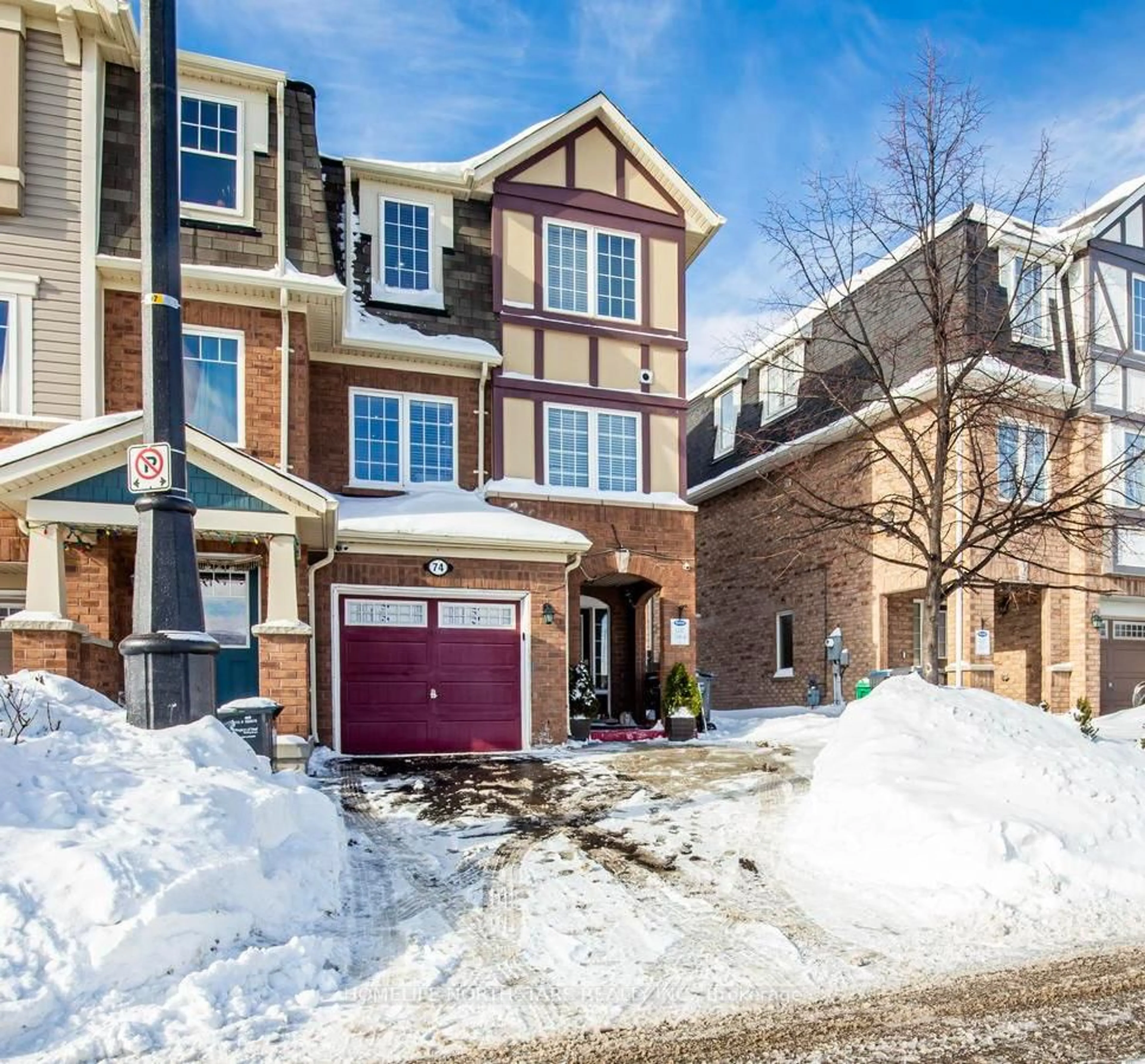 Home with brick exterior material, street for 74 Memory Lane, Brampton Ontario L7A 0W5