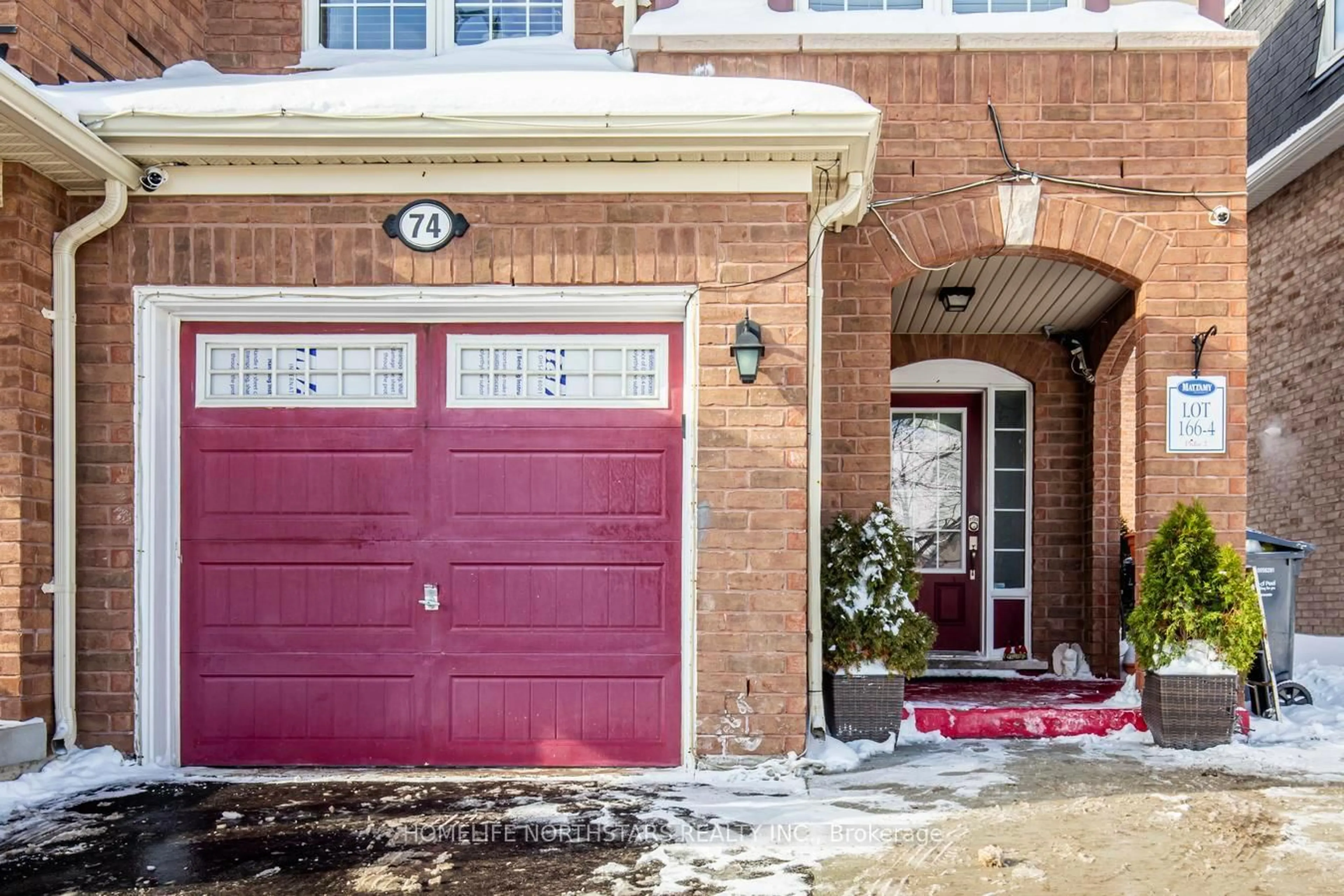 Home with brick exterior material, street for 74 Memory Lane, Brampton Ontario L7A 0W5