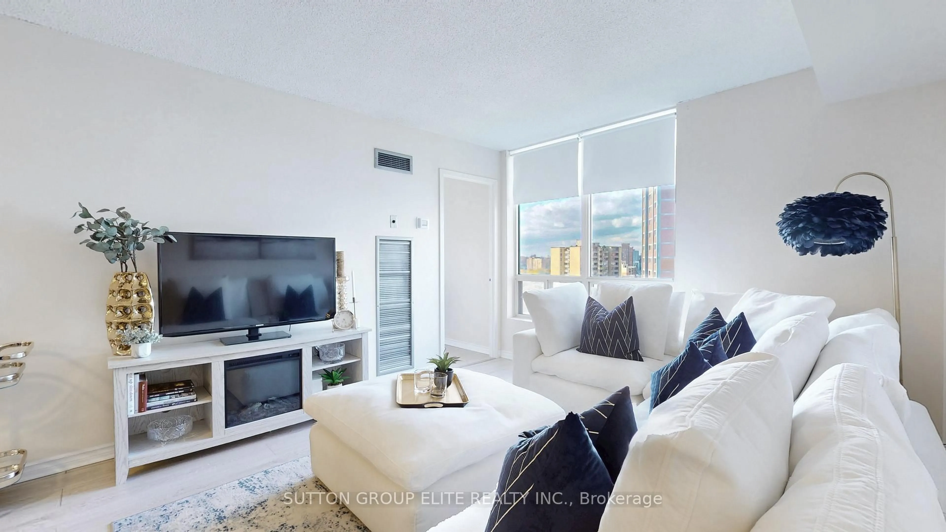 Living room with furniture, unknown for 3 Hickory Tree Rd #1707, Toronto Ontario M9N 3W5