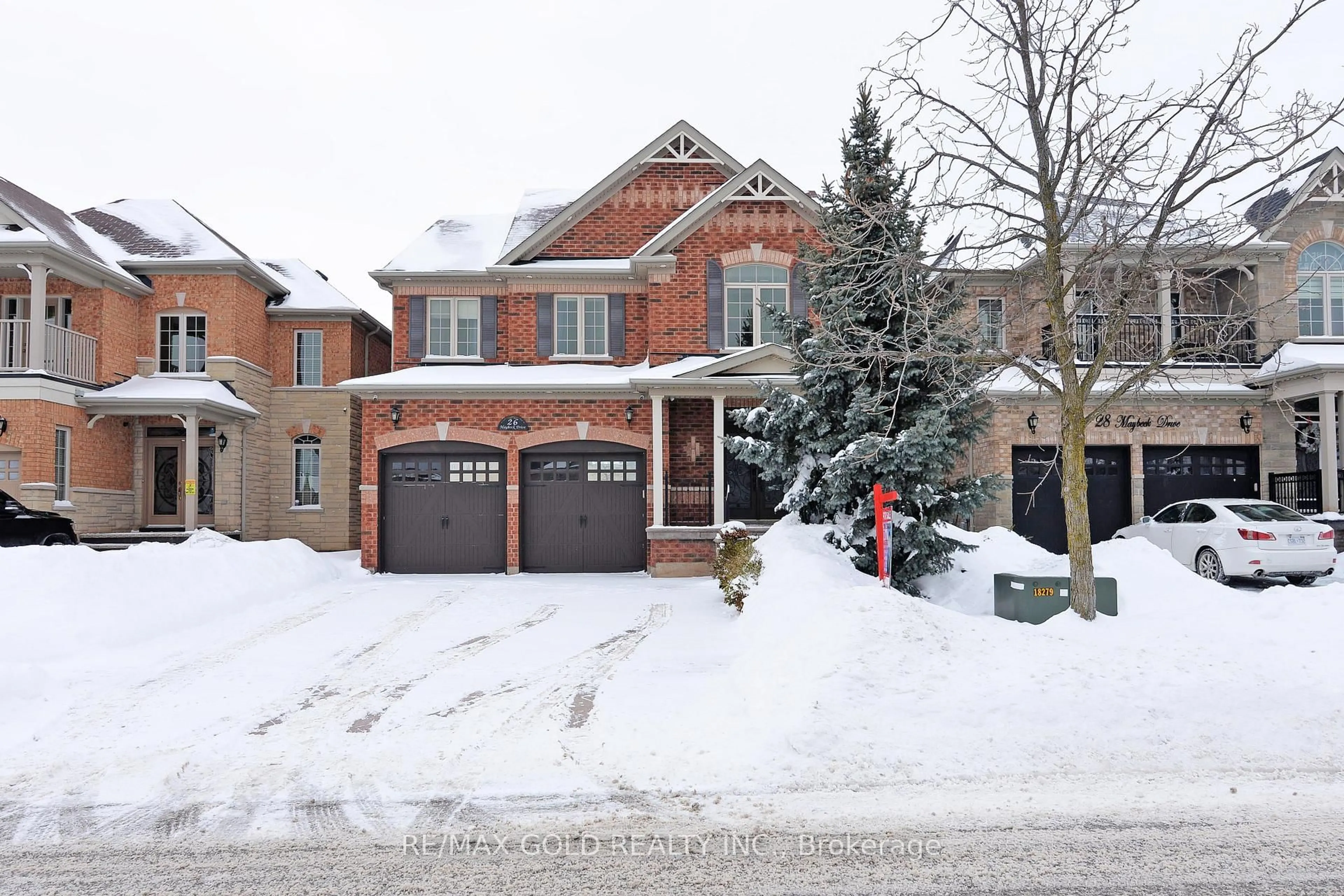 Home with brick exterior material, street for 26 Maybeck Dr, Brampton Ontario L6X 0Z1