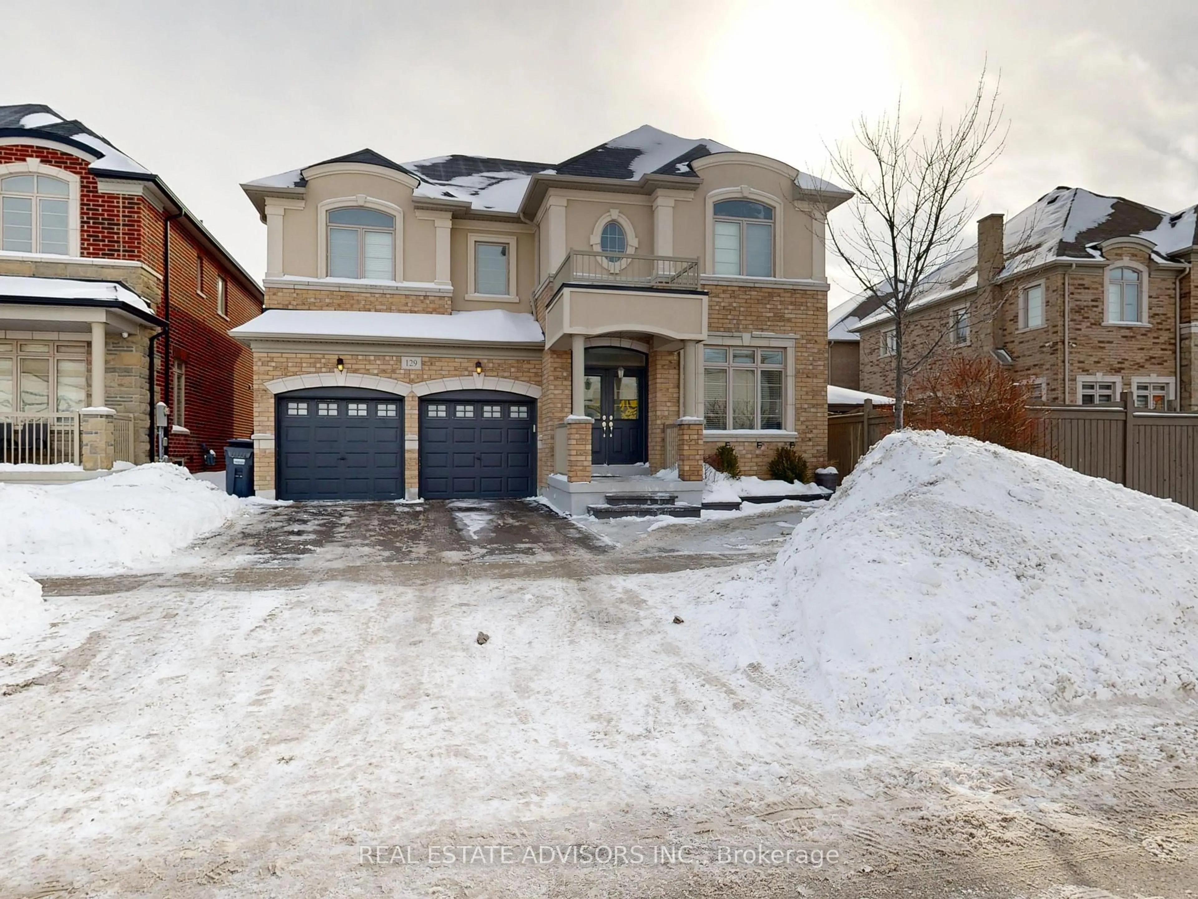 Home with brick exterior material, street for 129 Squire Ellis Dr, Brampton Ontario L6P 4J4