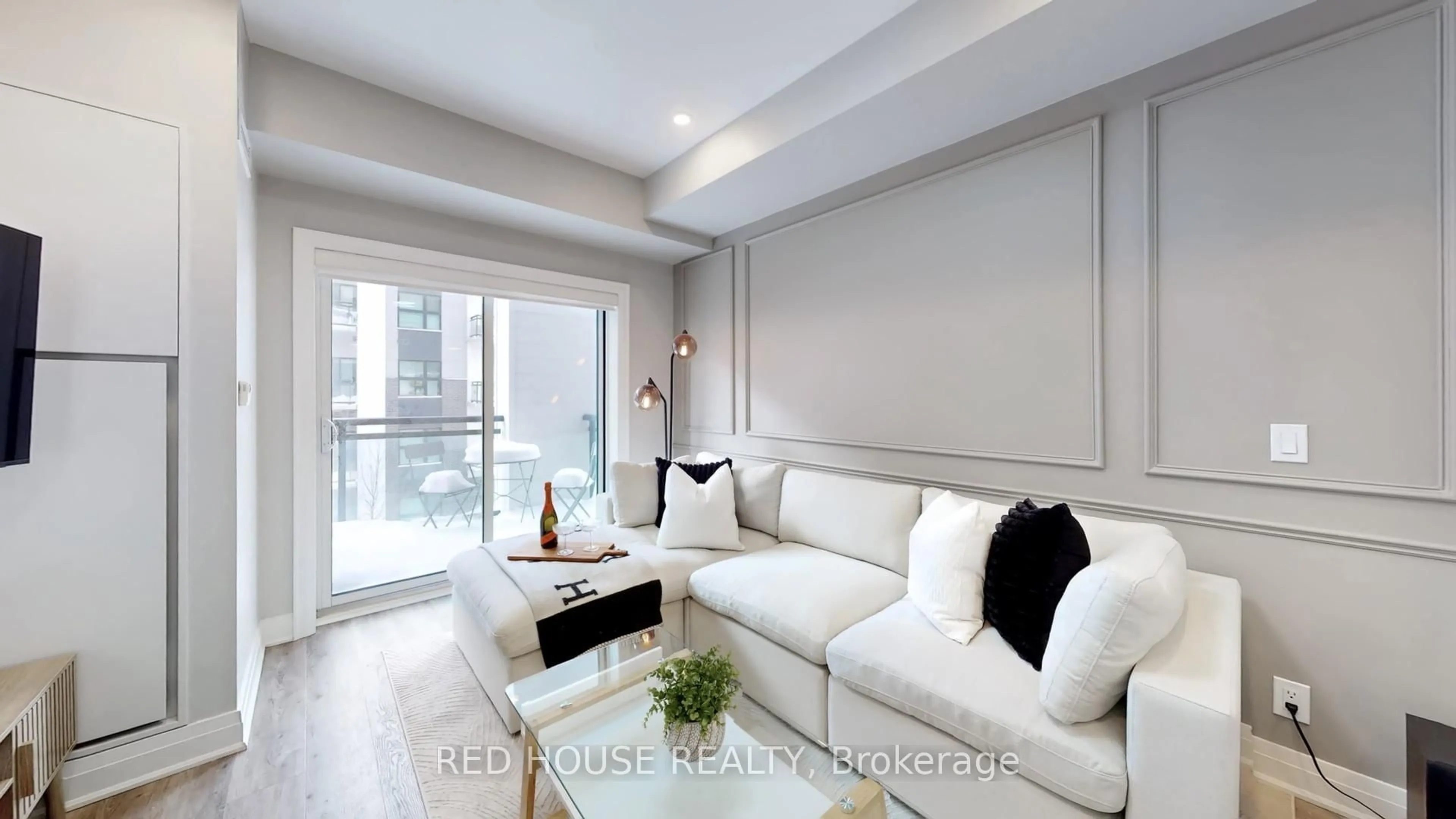 Living room with furniture, unknown for 128 Grovewood Common #428, Oakville Ontario L6H 0X3