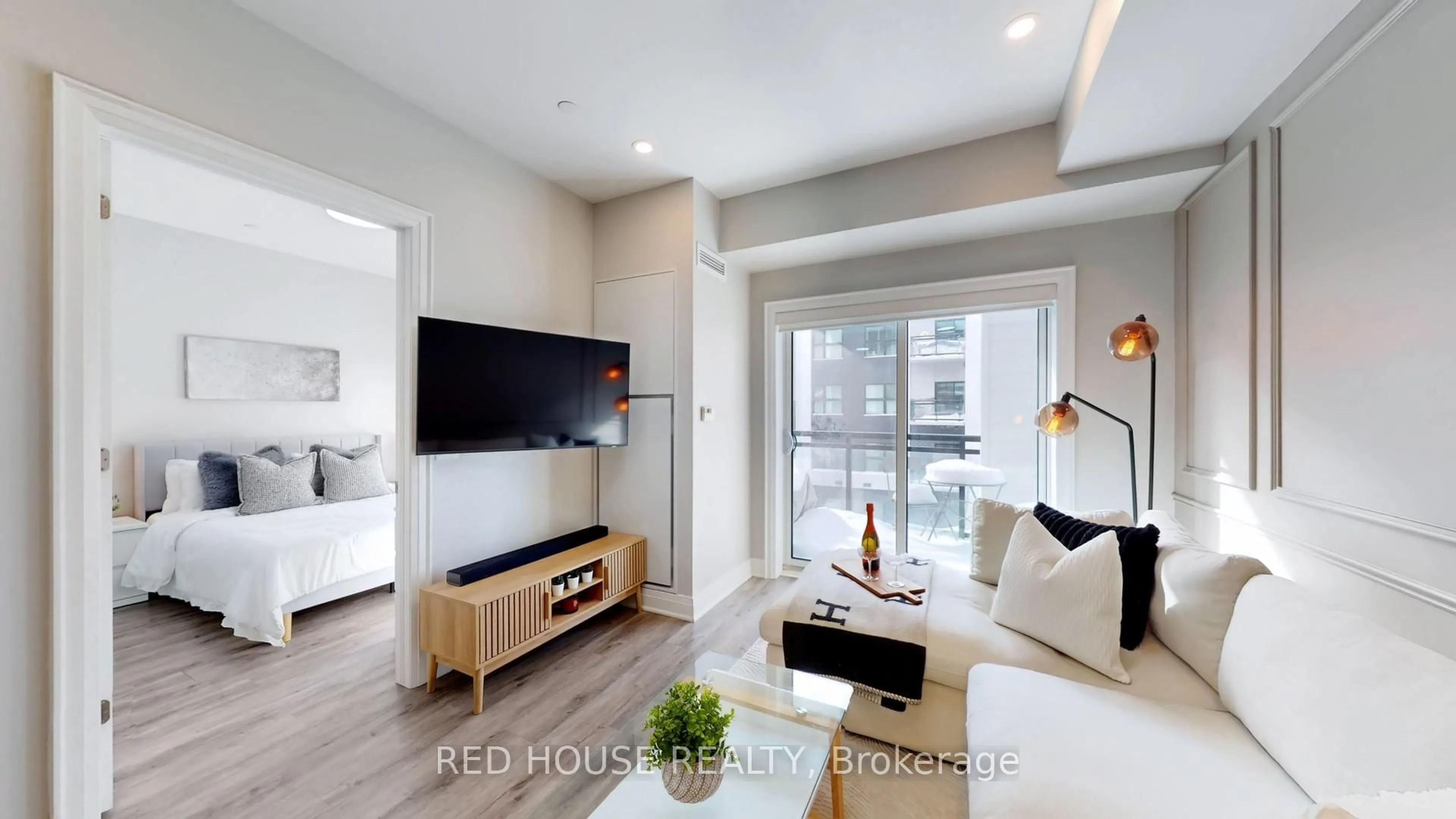 Living room with furniture, unknown for 128 Grovewood Common #428, Oakville Ontario L6H 0X3