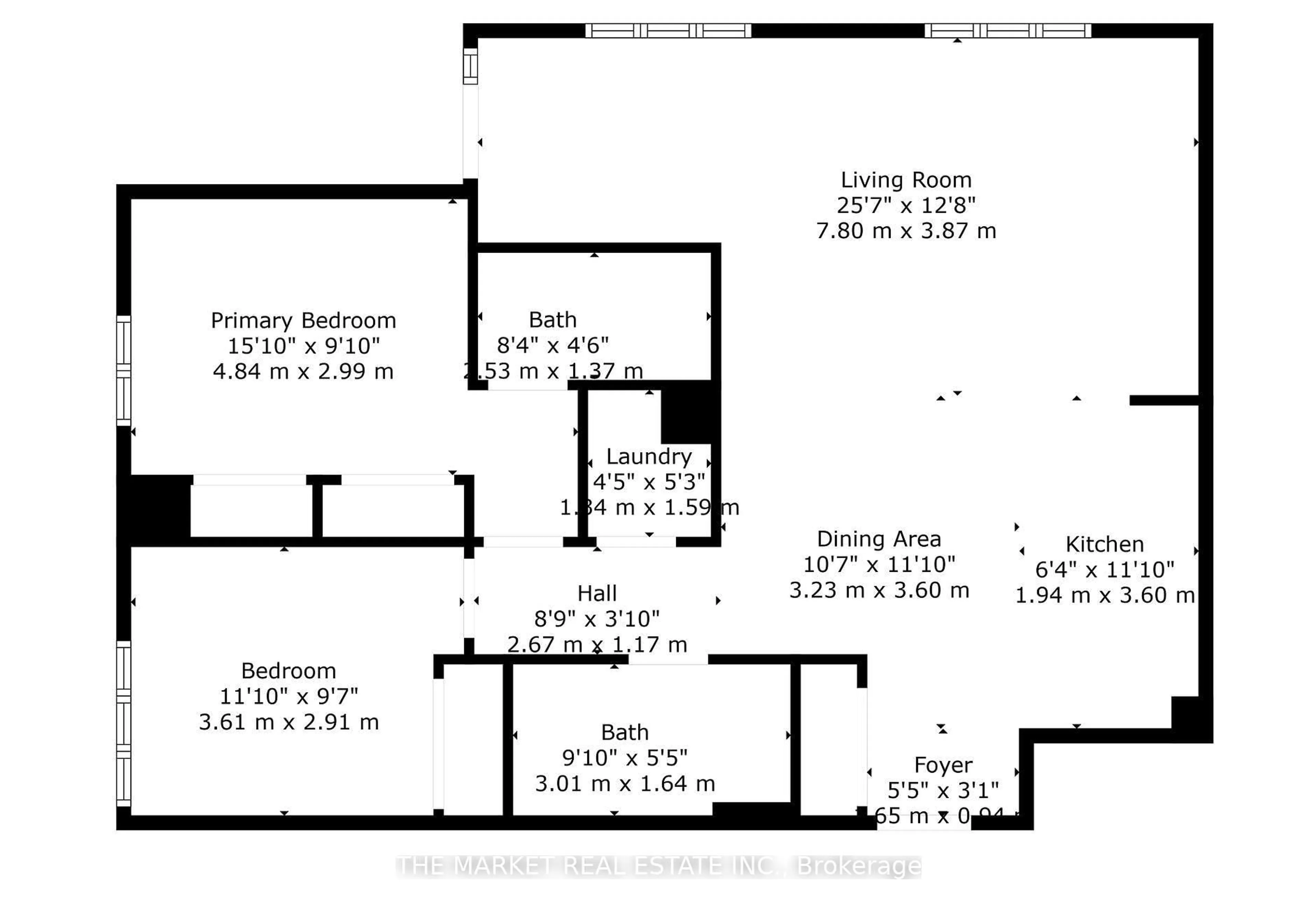 Floor plan for 65 Yorkland Blvd #510, Brampton Ontario L6P 4B4
